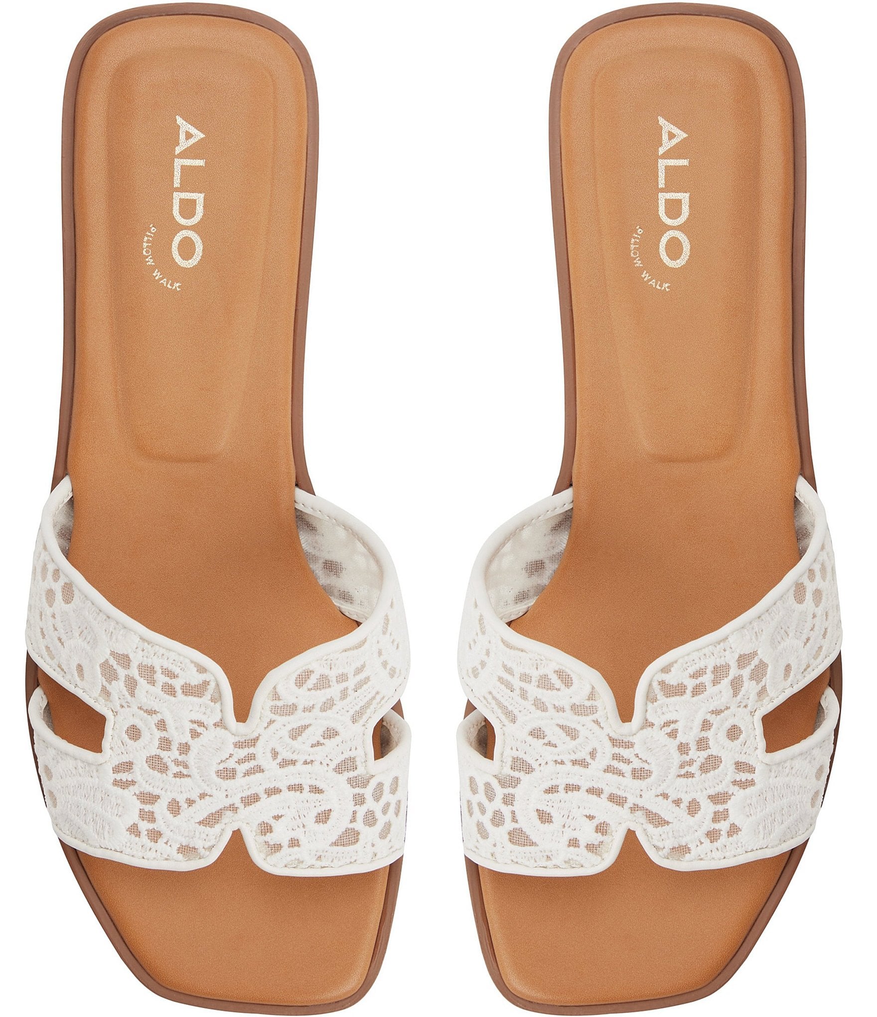 ALDO Itsandal Lace Square Toe Slide Sandals