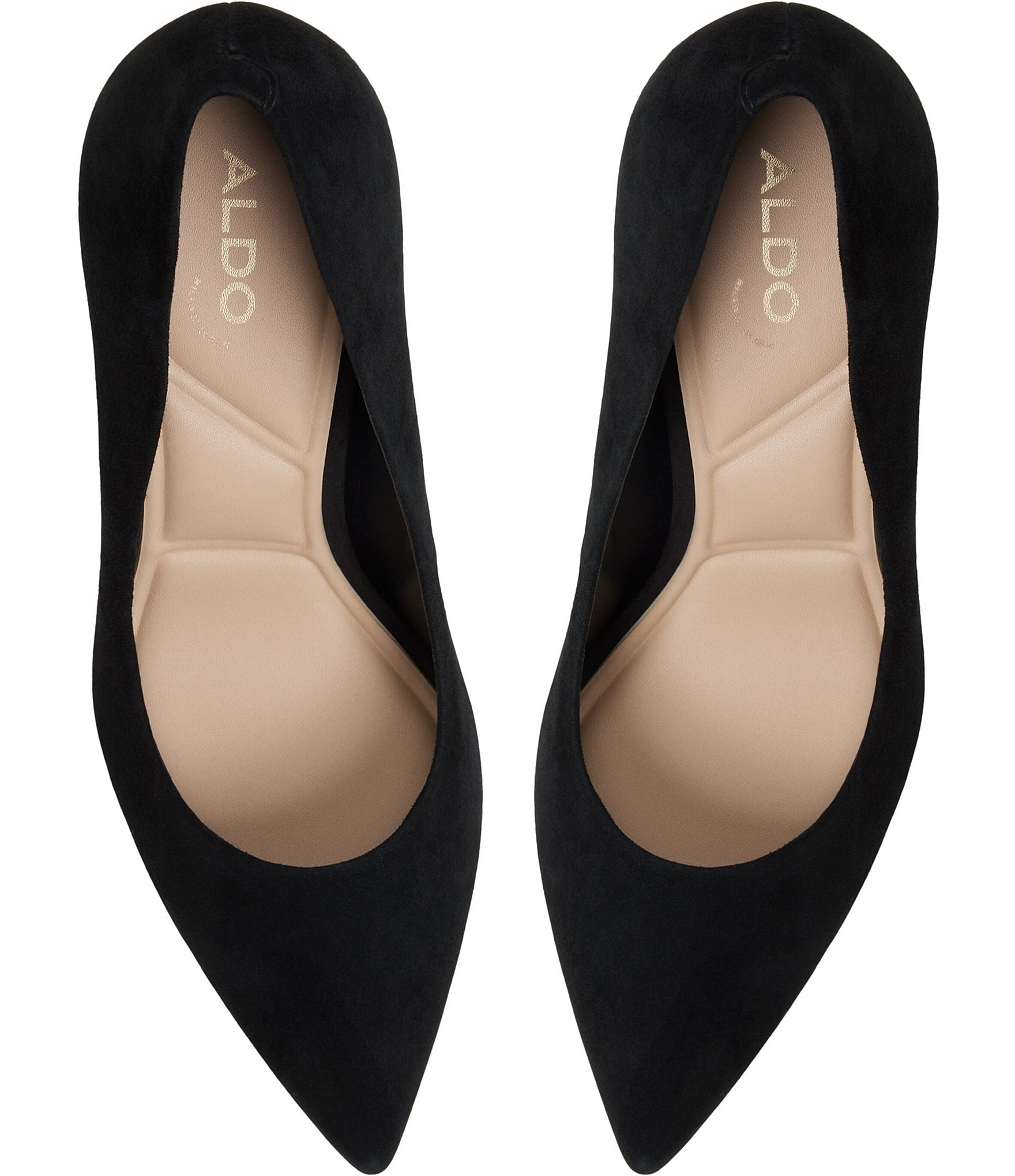ALDO Javabriryn Suede Pointed Toe Block Heel Pumps