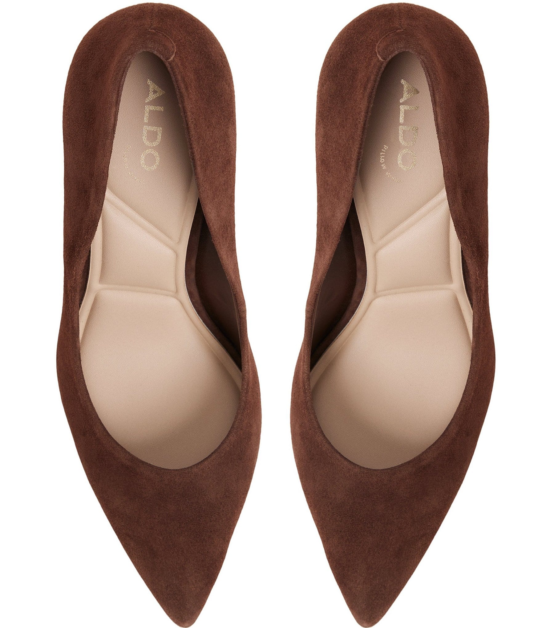 ALDO Javabriryn Suede Pointed Toe Block Heel Pumps