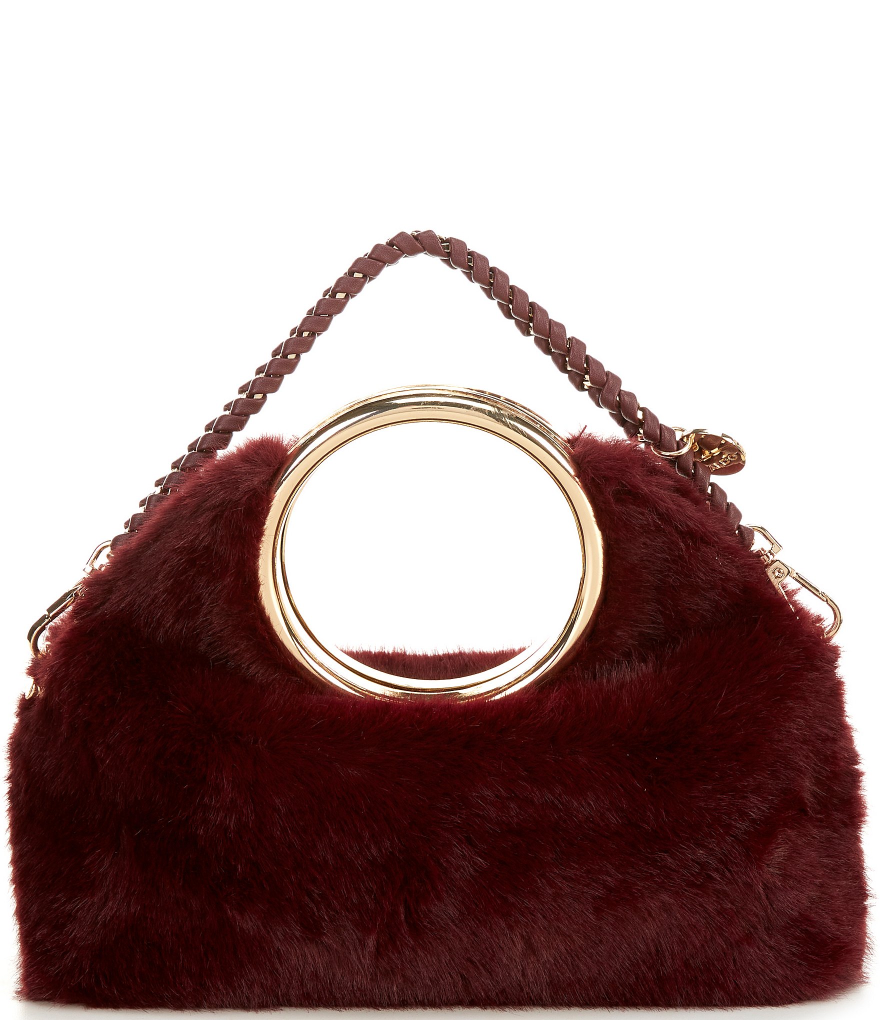 ALDO Kelhanifurr Medium Bangle Faux Fur Convertible Crossbody Bag