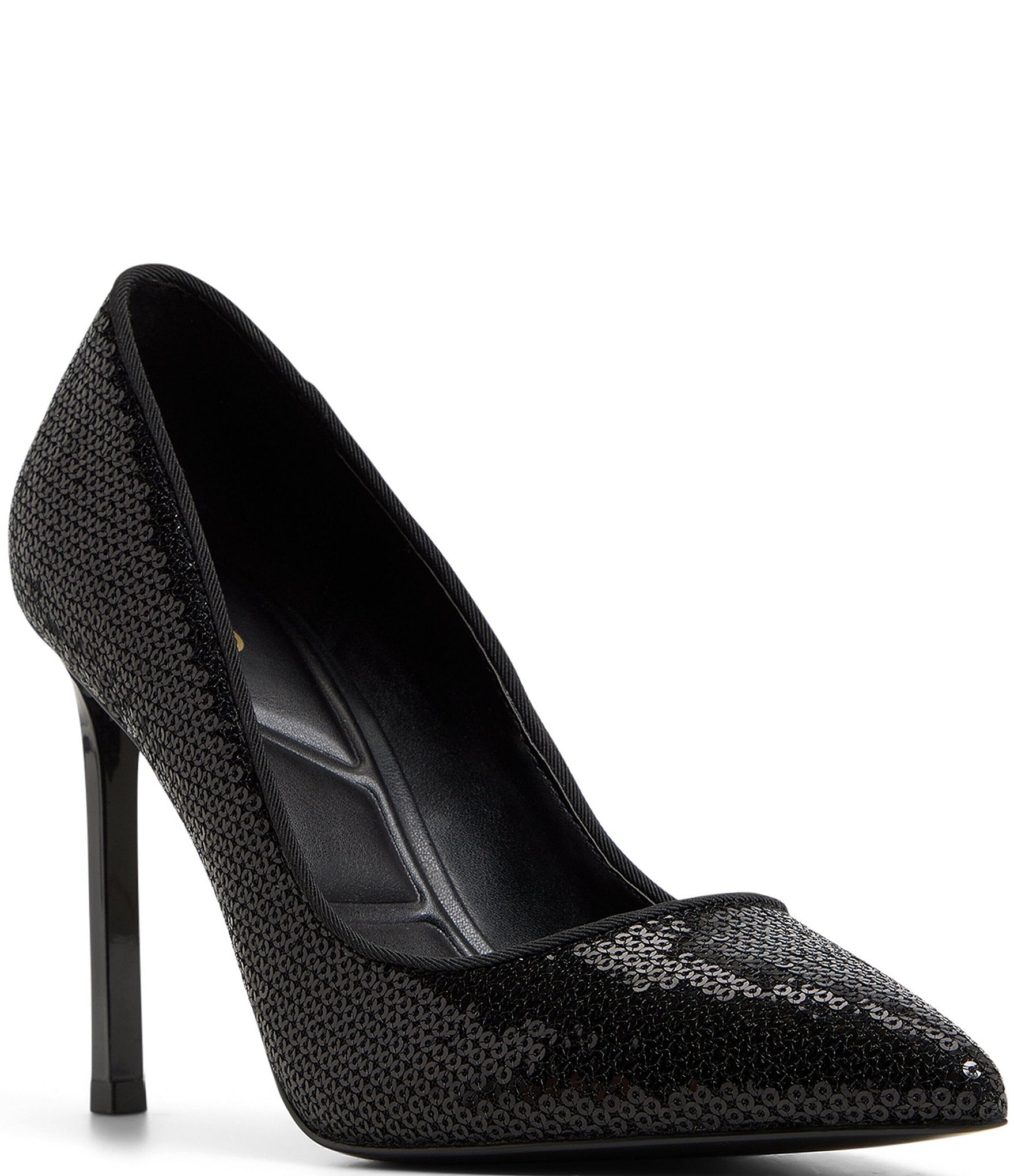 black glitter dress shoes Glitter Black Shoes main image 0