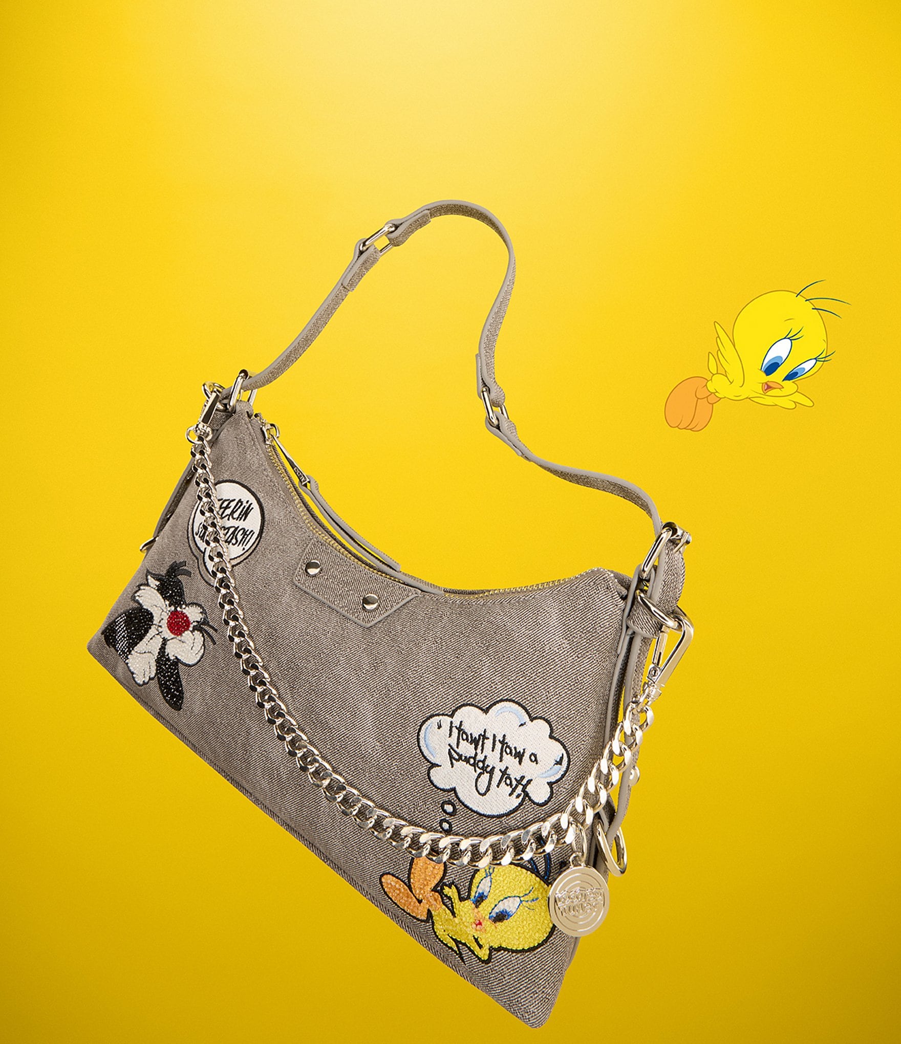 ALDO Looney Tunes x ALDO Denim Shoulder Bag