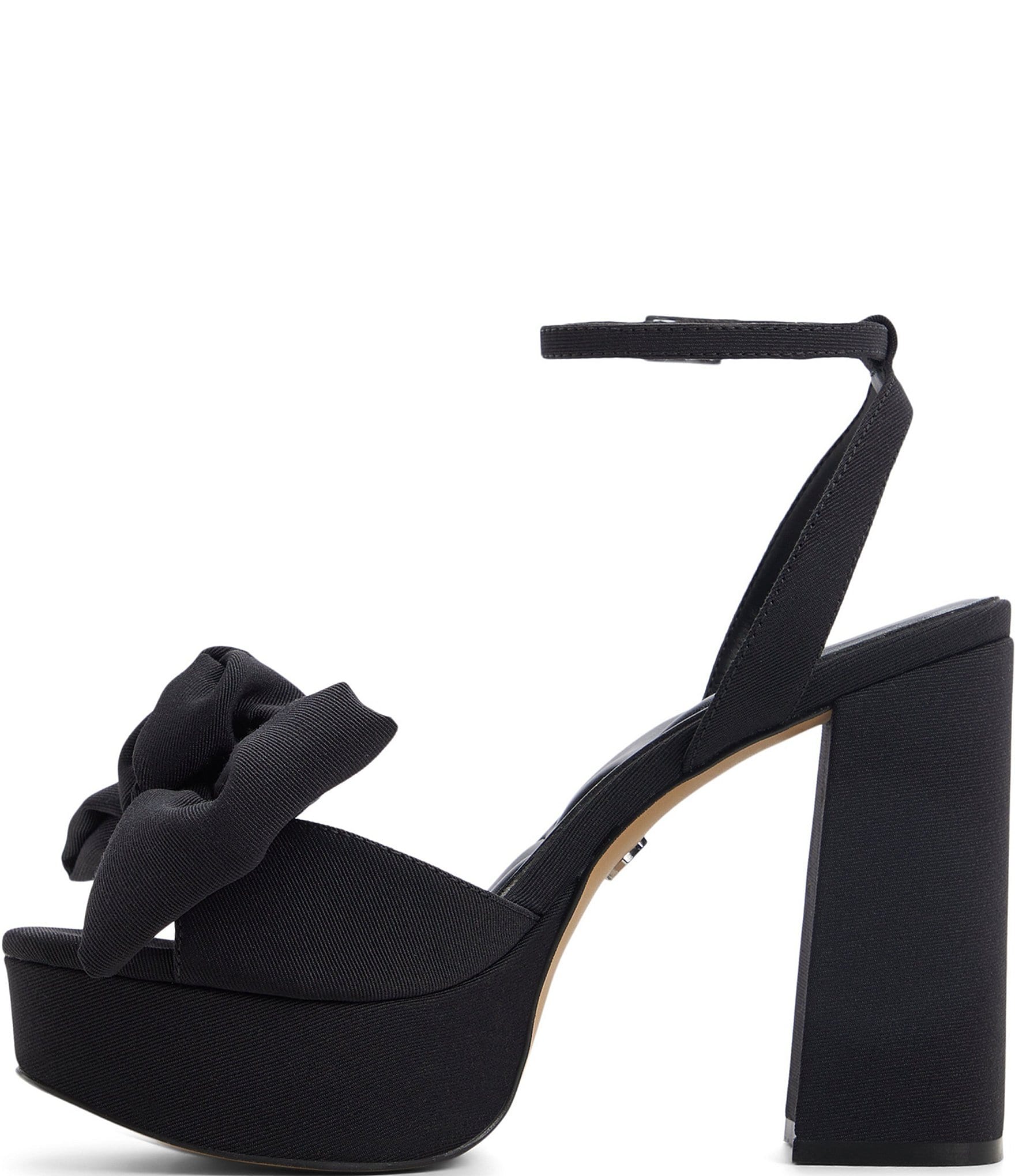 ALDO Luscious Grosgrain Block Heel Platform Bow Sandals