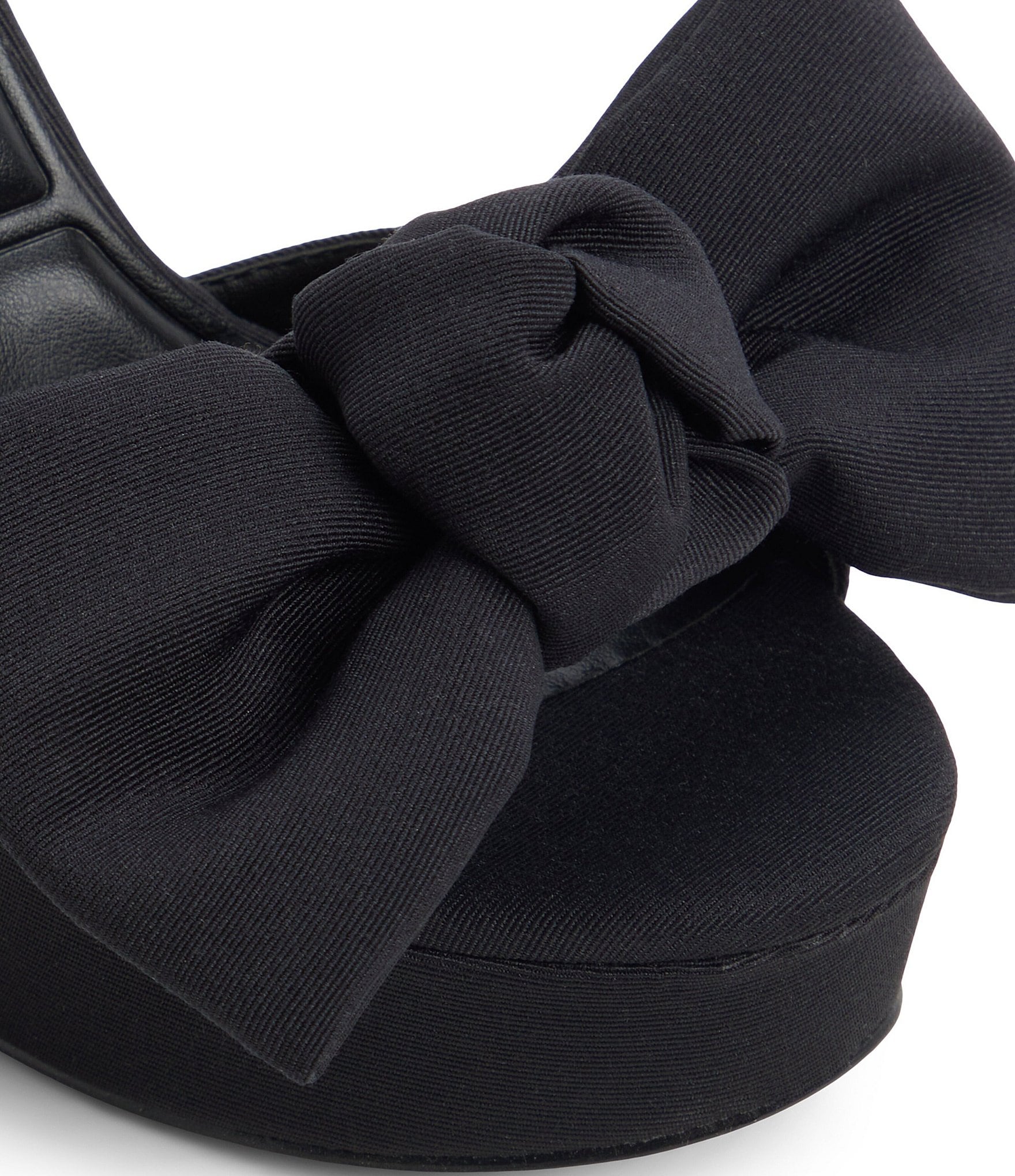 ALDO Luscious Grosgrain Block Heel Platform Bow Sandals