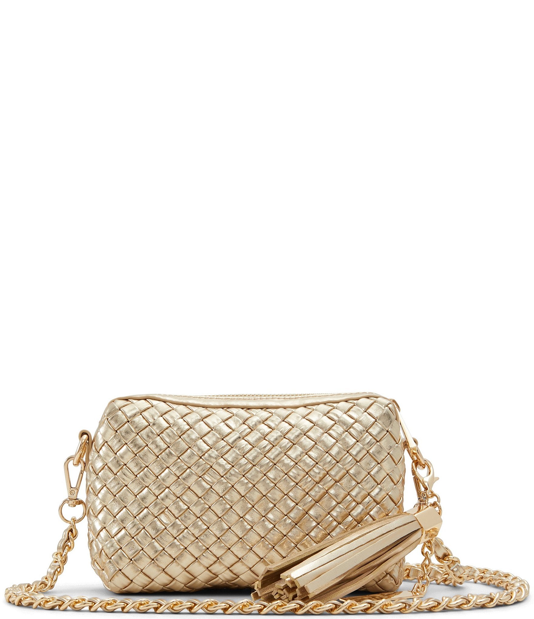 ALDO Metallic Gold Braidaax Crossbody Bag | Dillard's