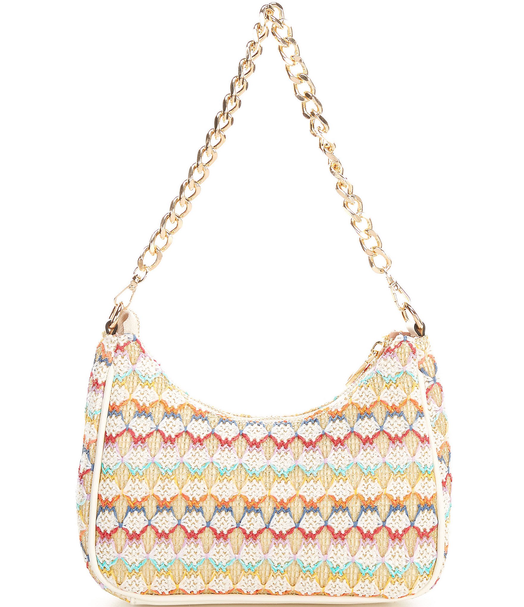 ALDO Santanaax Bright Straw Crossbody Bag