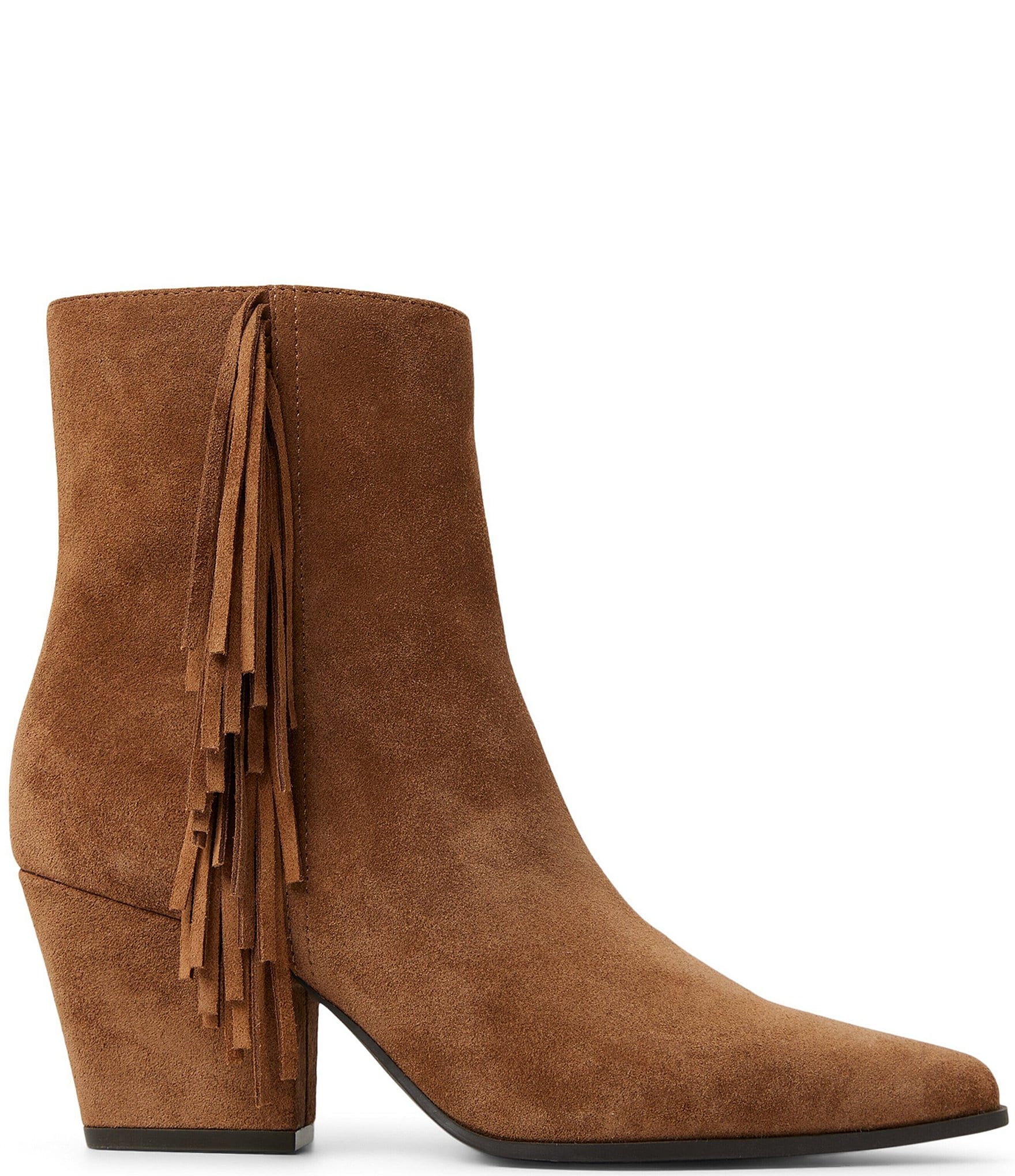 ALDO Shanah Suede Fringed Snip Toe Booties