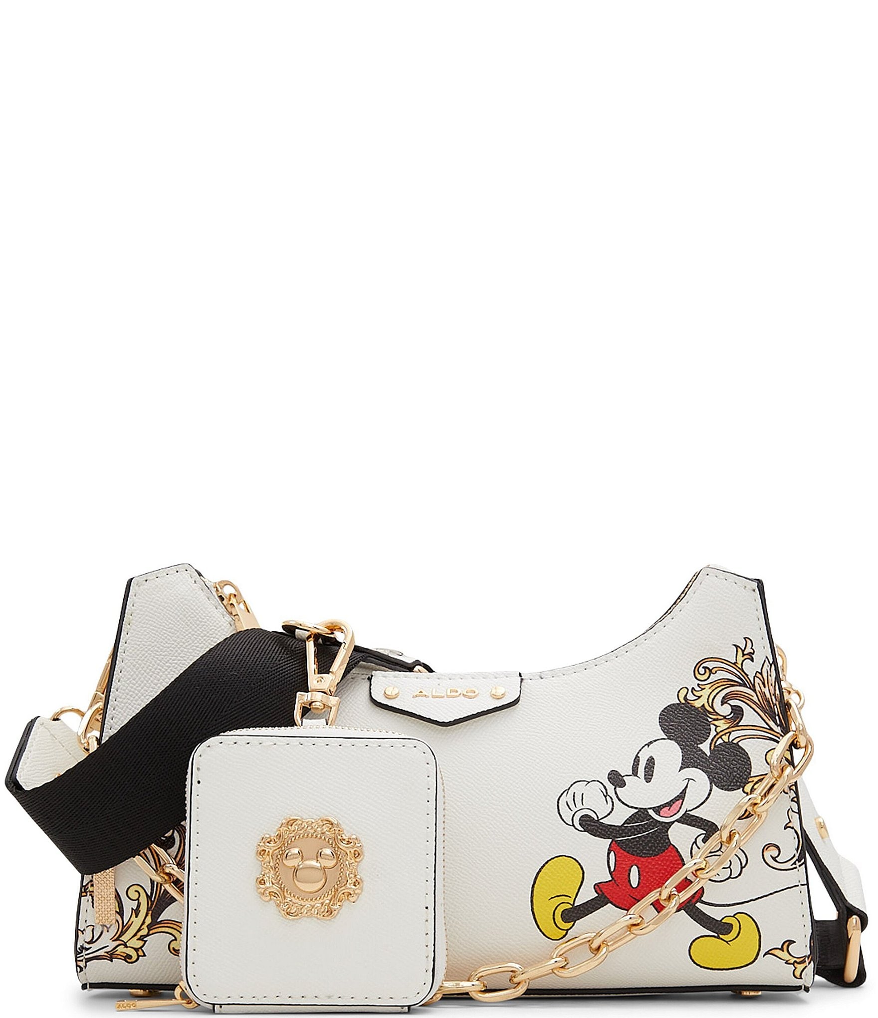 Casual Mickey Mouse PU Leather Shoulder Bag for Women