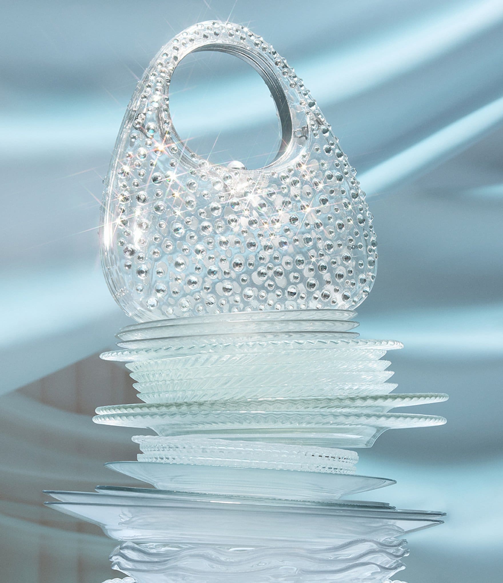 ALDO x Disney Princess Cinderella Translucent Rhinestone Top Handle Bag