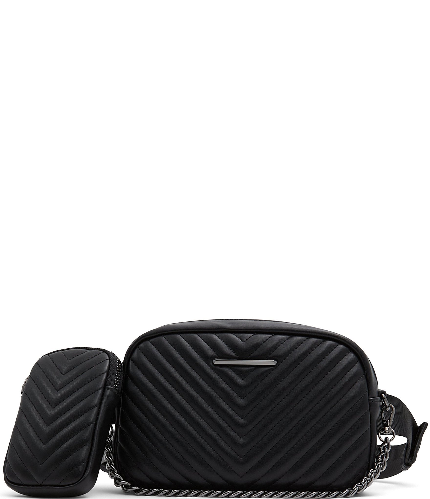 ALDO Zinka Solid Black Convertible Crossbody Belt Bag | Dillard's
