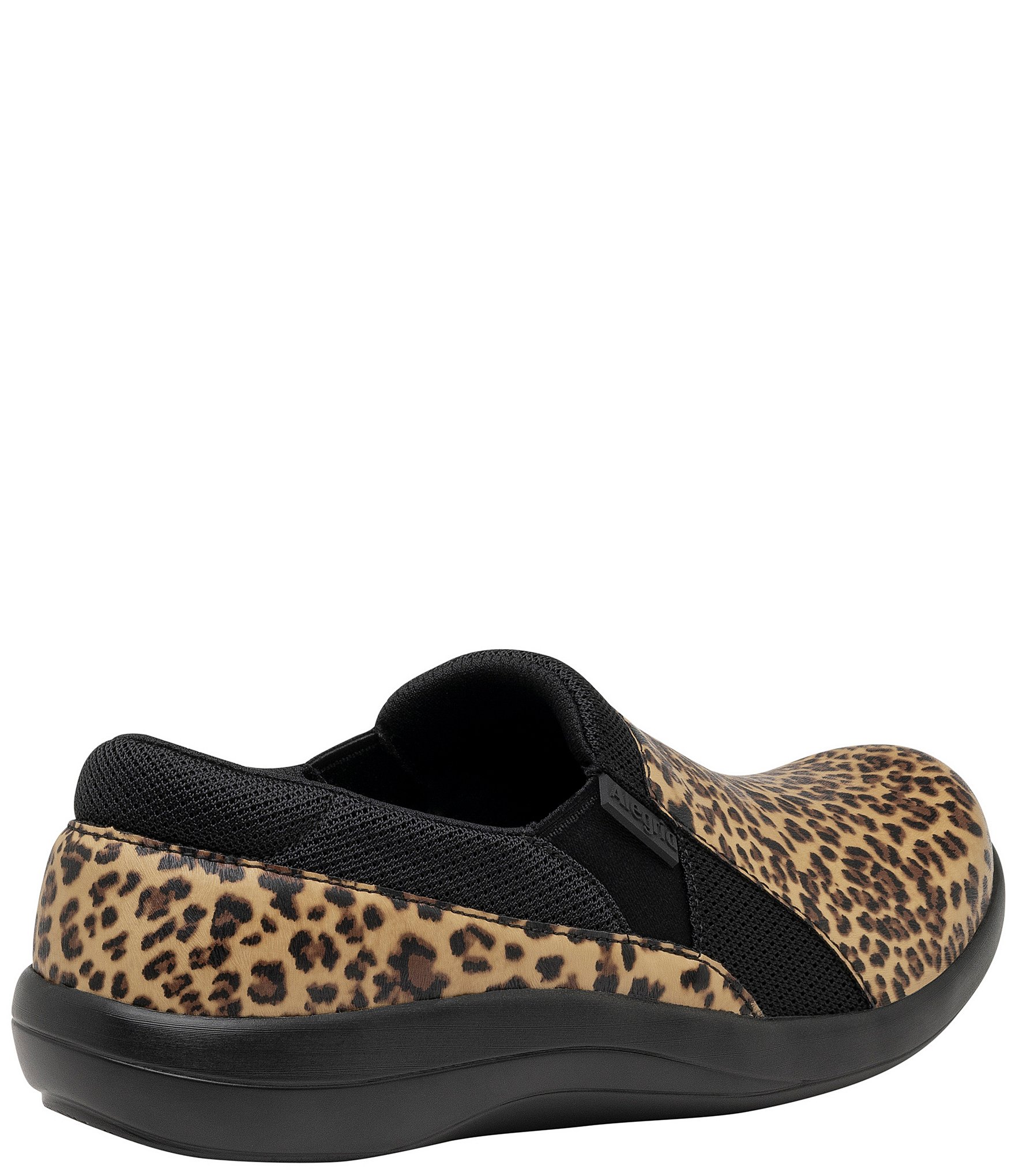 Alegria Duette Fierce Leopard Print Slip On Clogs