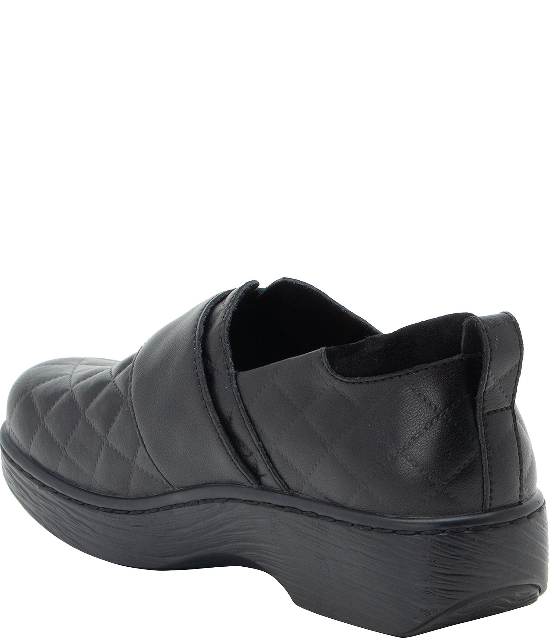 Alegria Oasys Diamond Stitch Leather Clogs