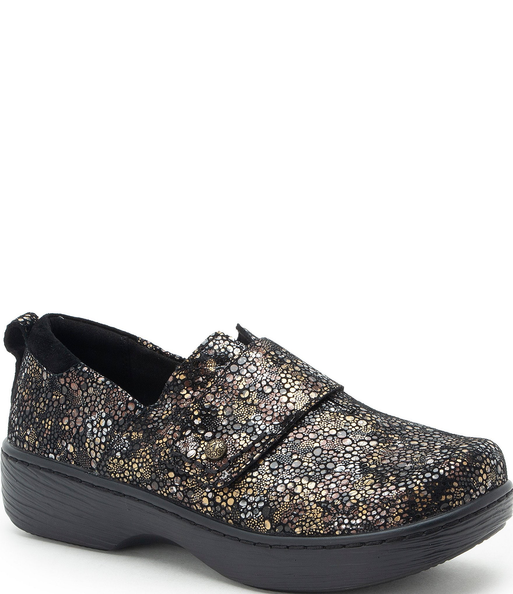 Alegria Oasys Twilight Bloom Printed Leather Clogs