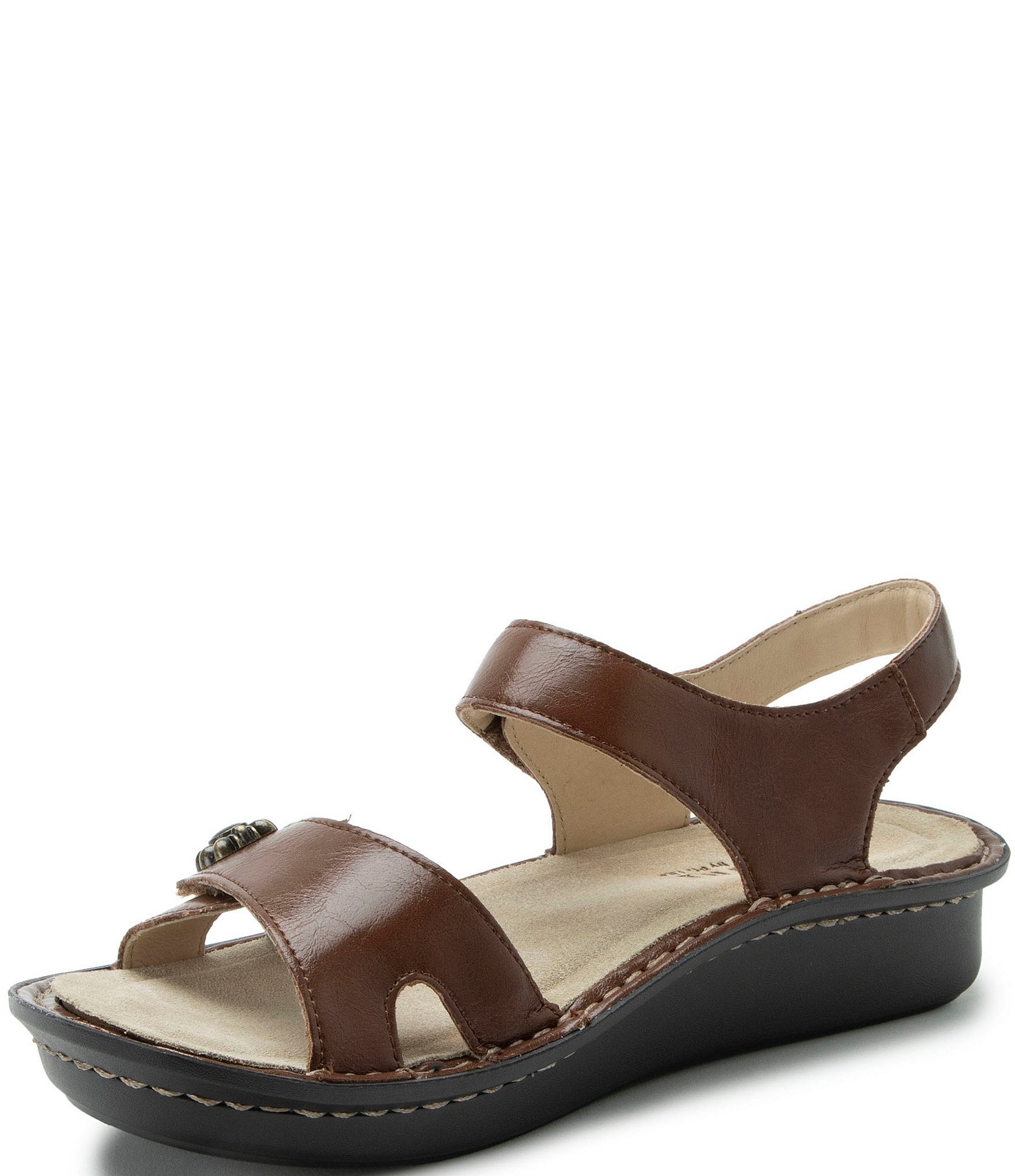 Alegria Vienna Leather Platform Sandals