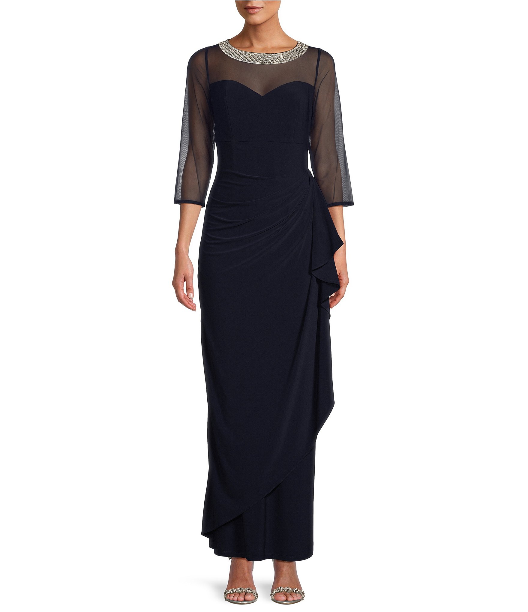 Alex evenings 2025 side ruched dress