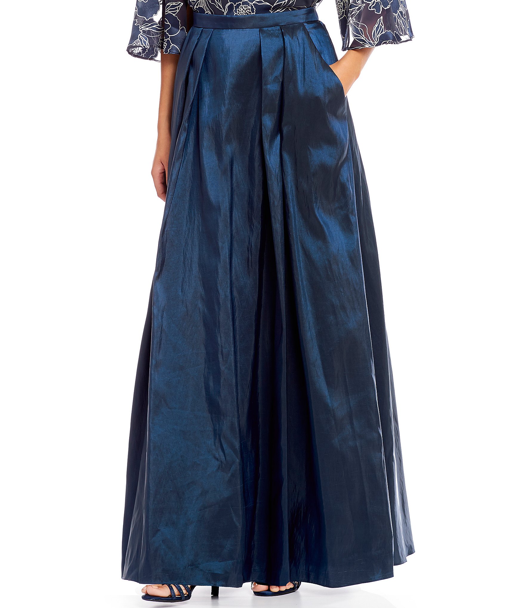 navy blue evening skirt