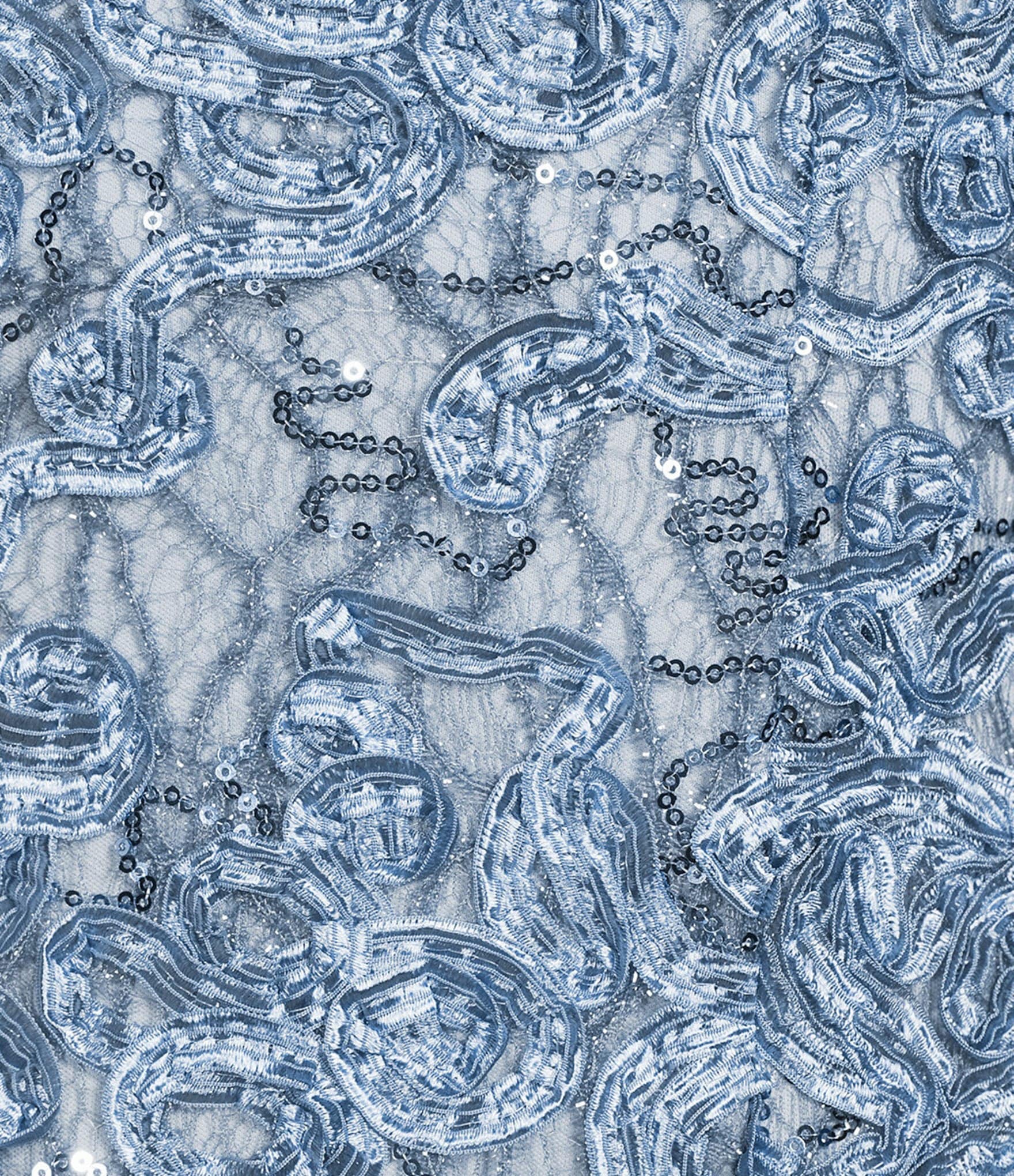 Alex Evenings Petite Size Soutache Lace Boat Neck Short Sleeve A-Line Midi Gown