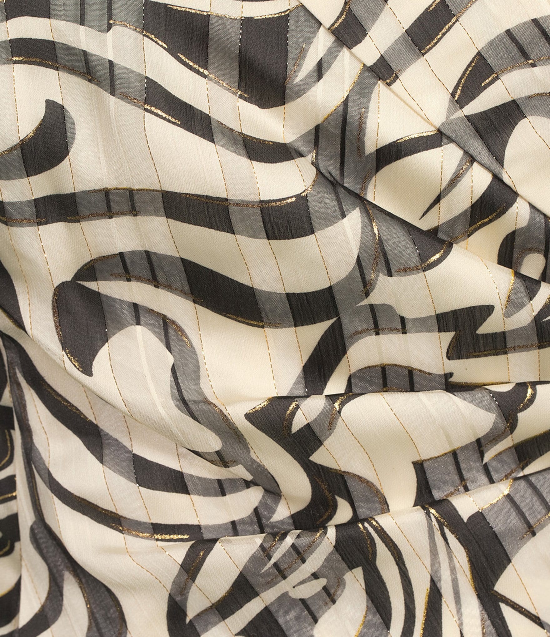 Alex Evenings Plus Size 3/4 Sleeve Collared Neck Tie Waist Printed Blouse