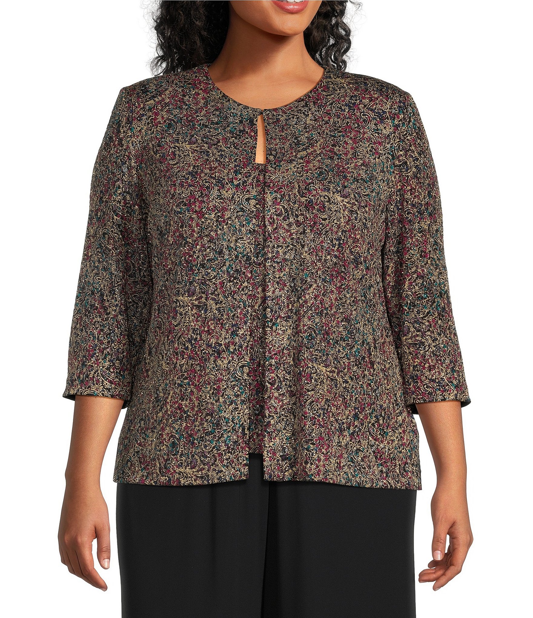 Alex evenings plus size tops online