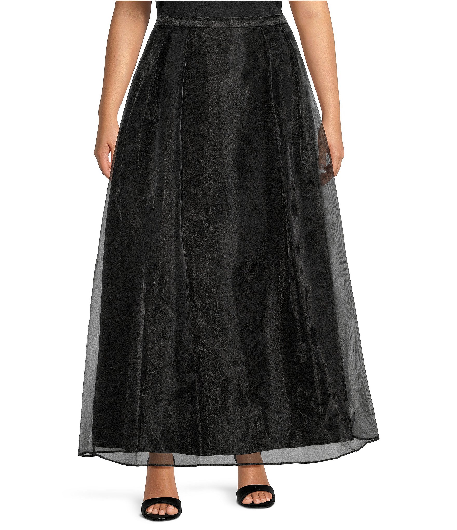 Alex Evenings Plus Size Organza Overlay Ball Gown Skirt | Dillard's