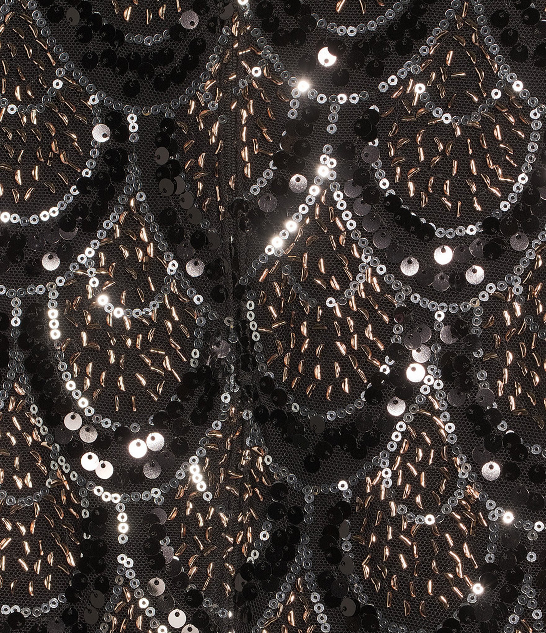 Alex Evenings Plus Size Sequin Detail 3/4 Sleeve Mock Twinset