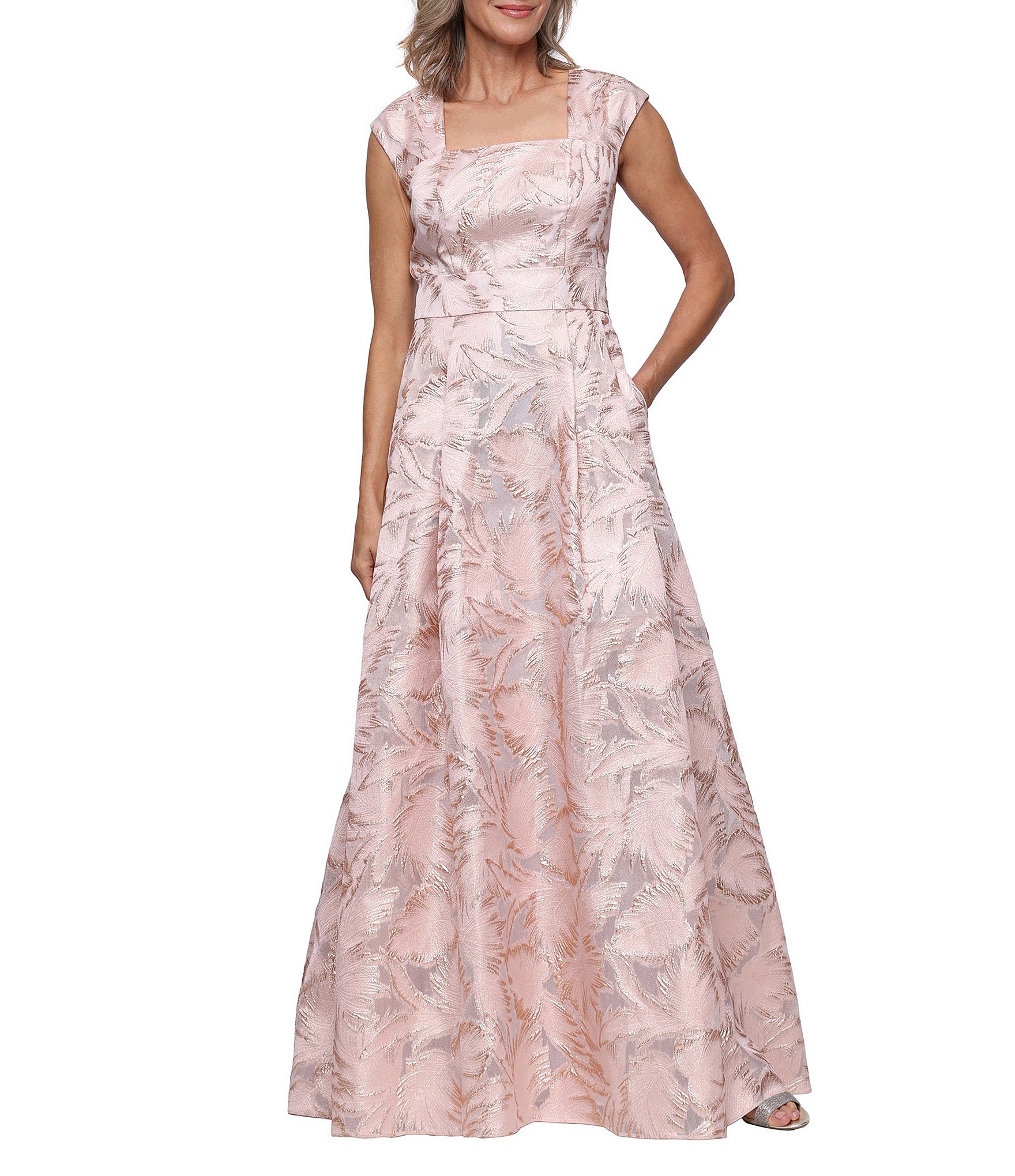 slim fit dress slacks Tina Holly Couture TA823 Rose Gold Sequin Strapless Mermaid Formal Dre main image 0
