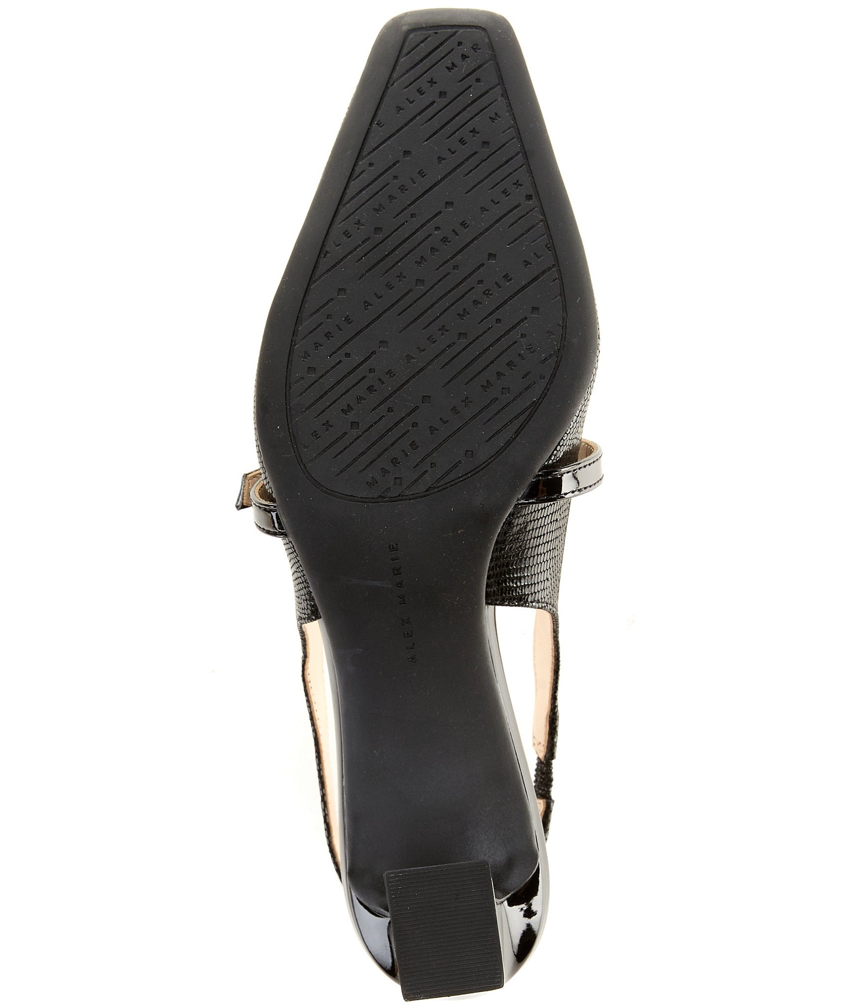 Alex Marie Blair Lizard Embossed Mary Jane Slingback Pumps