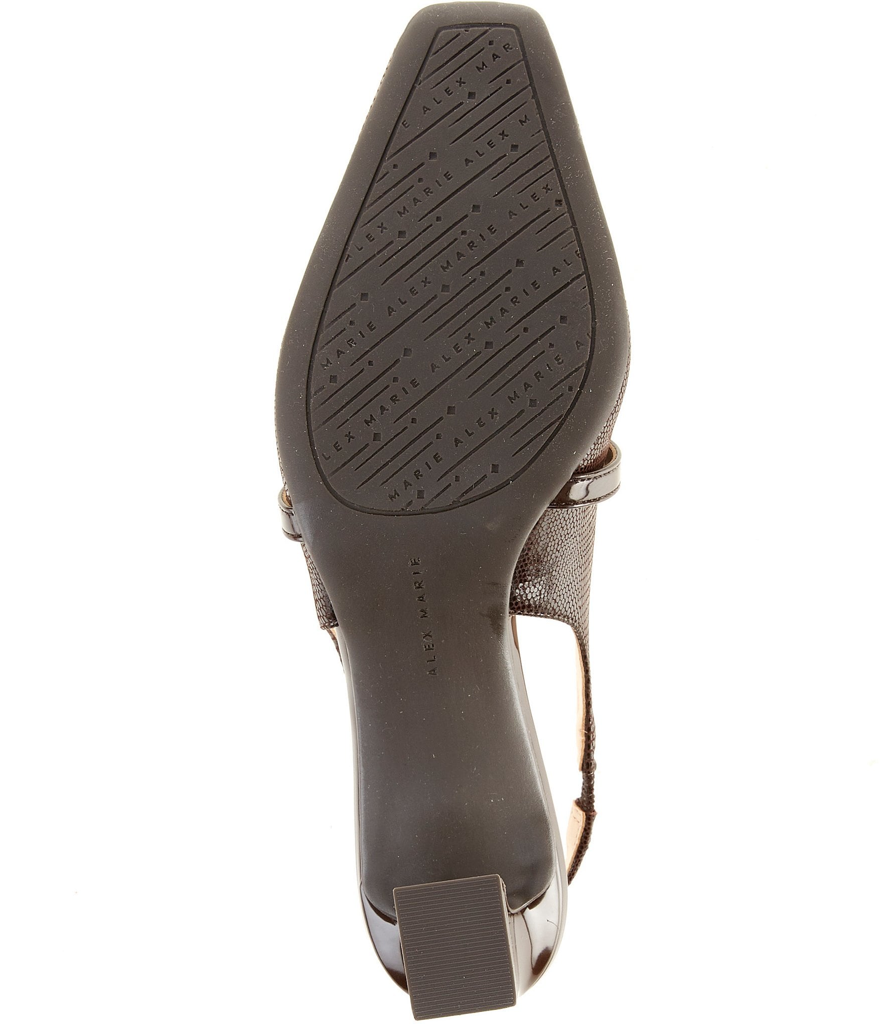 Alex Marie Blair Lizard Embossed Mary Jane Slingback Pumps