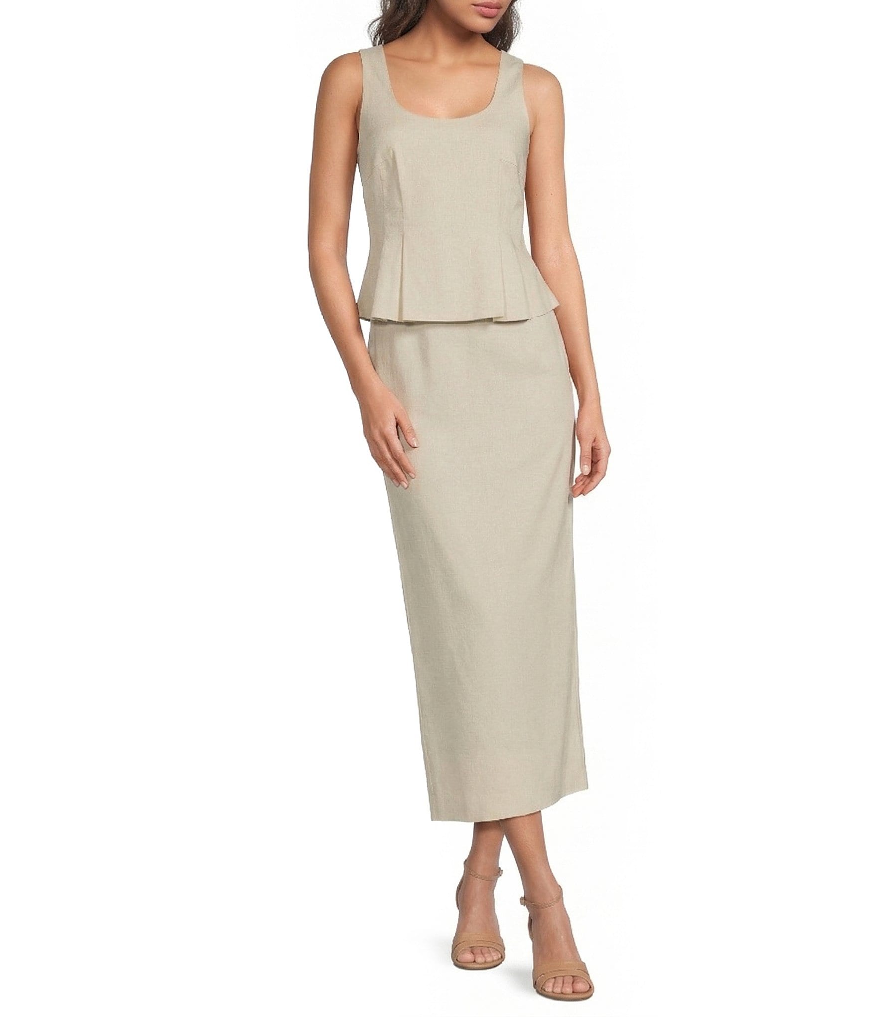 Alex Marie Coordinating Bridget Stretch Linen Blend Skirt