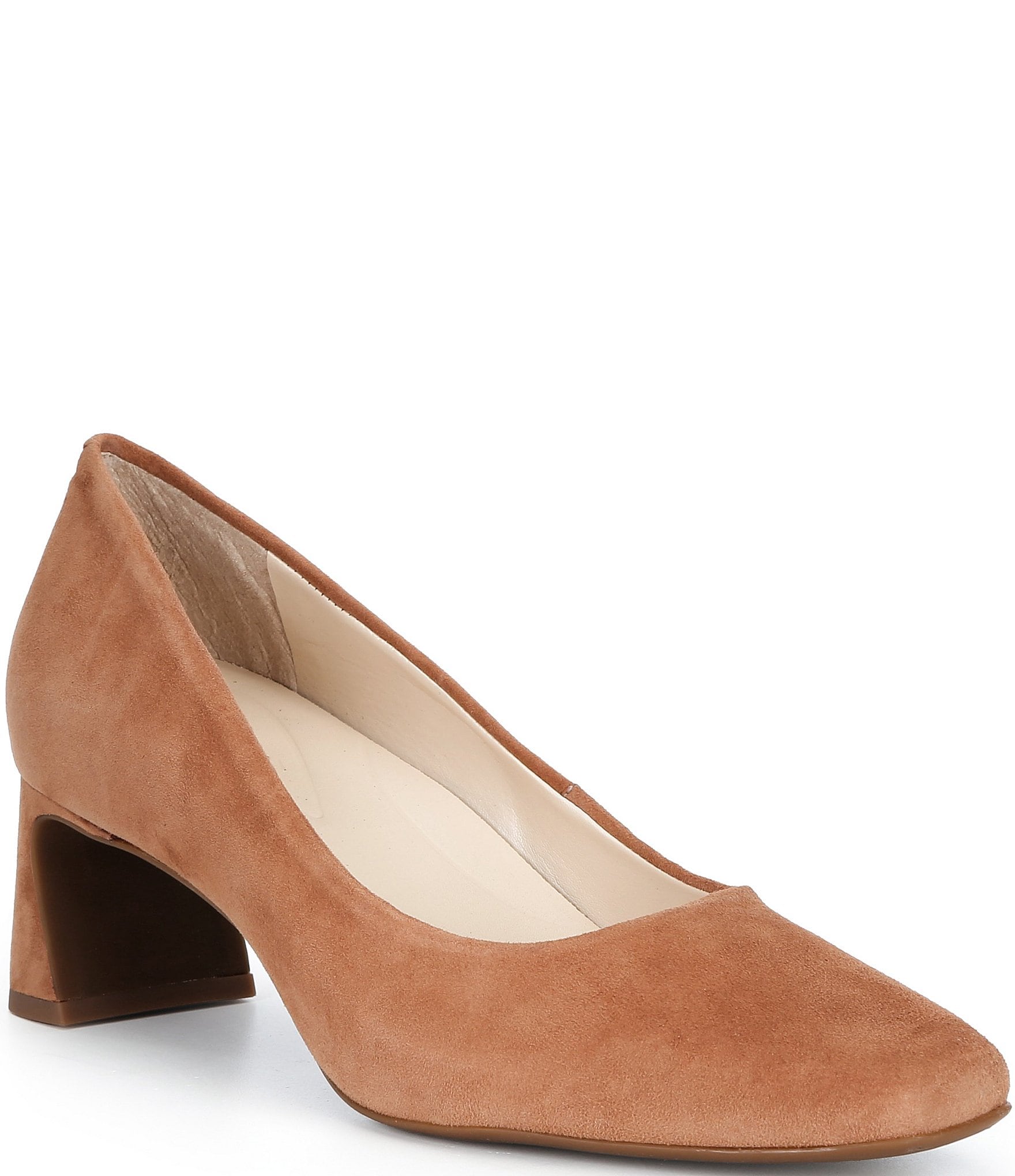Alex Marie Daphne Suede Block Heel Pumps