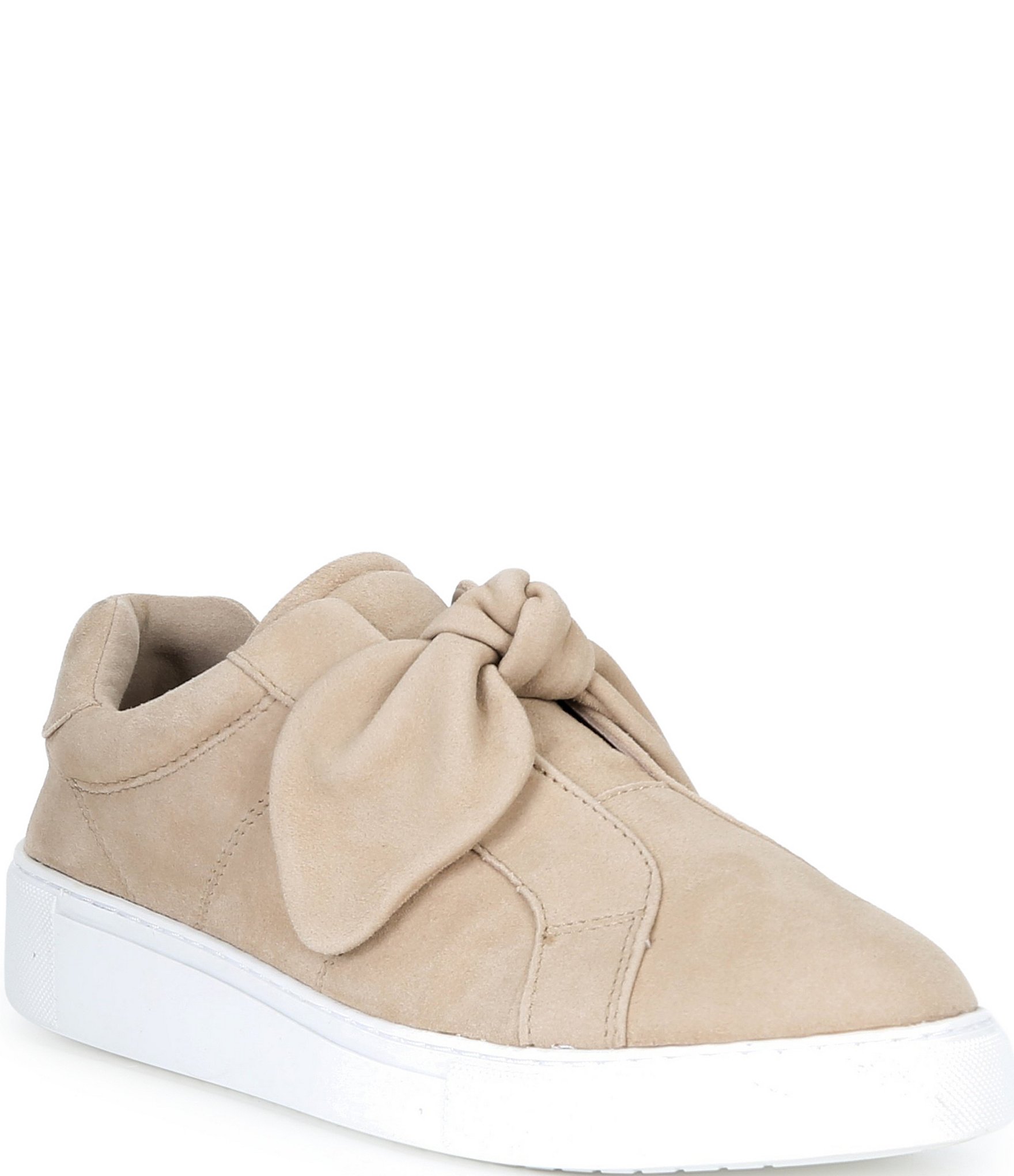 Alex Marie Felicity Suede Bow Platform Sneakers
