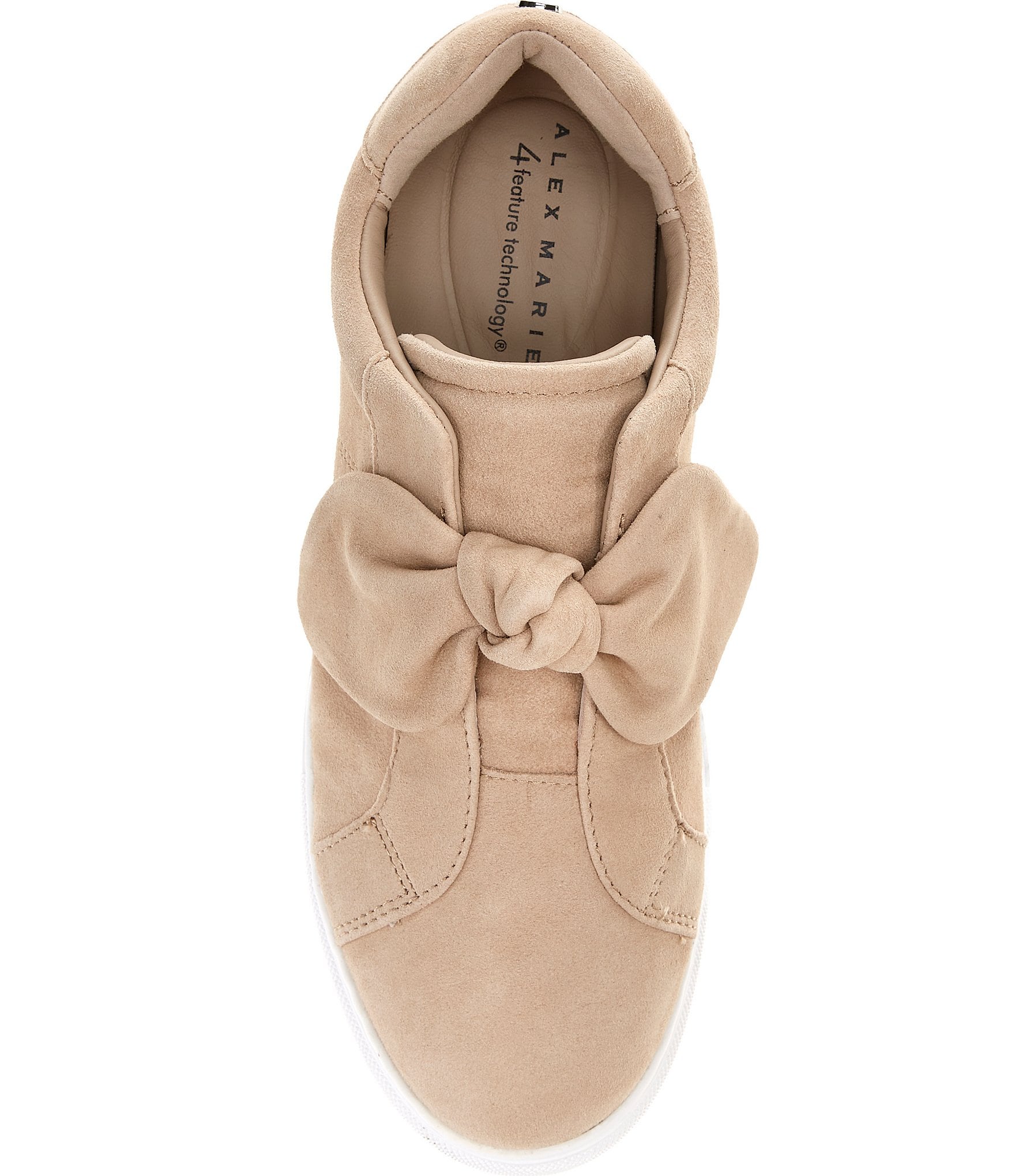 Alex Marie Felicity Suede Bow Platform Sneakers