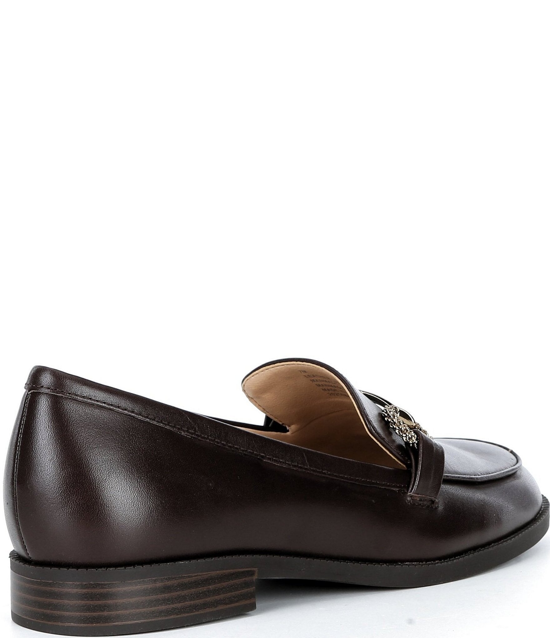 Alex Marie Gilmore Leather Bit Buckle Loafers