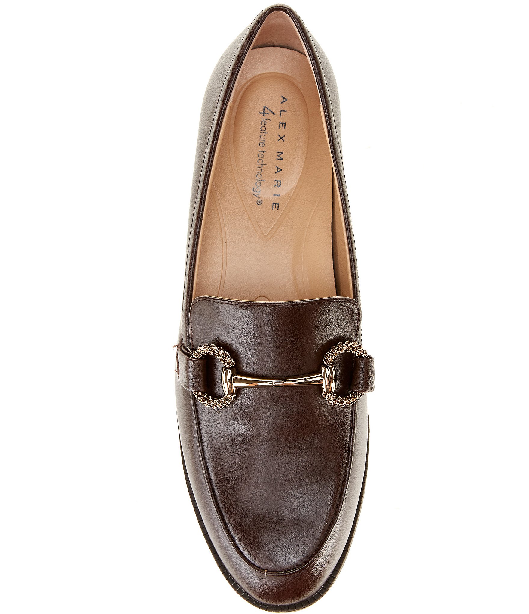 Alex Marie Gilmore Leather Bit Buckle Loafers