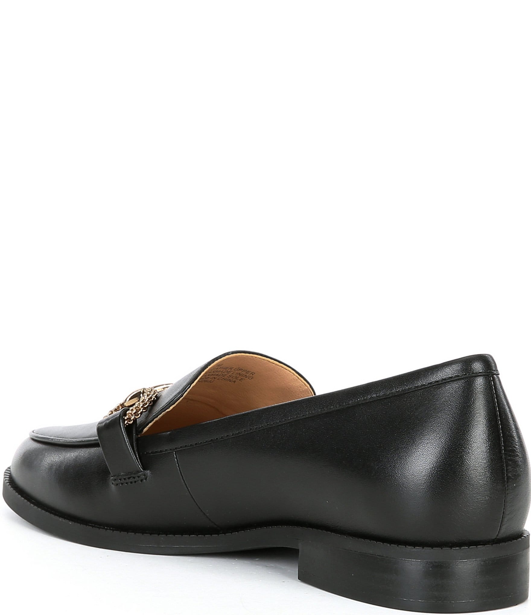 Alex Marie Gilmore Leather Bit Buckle Loafers