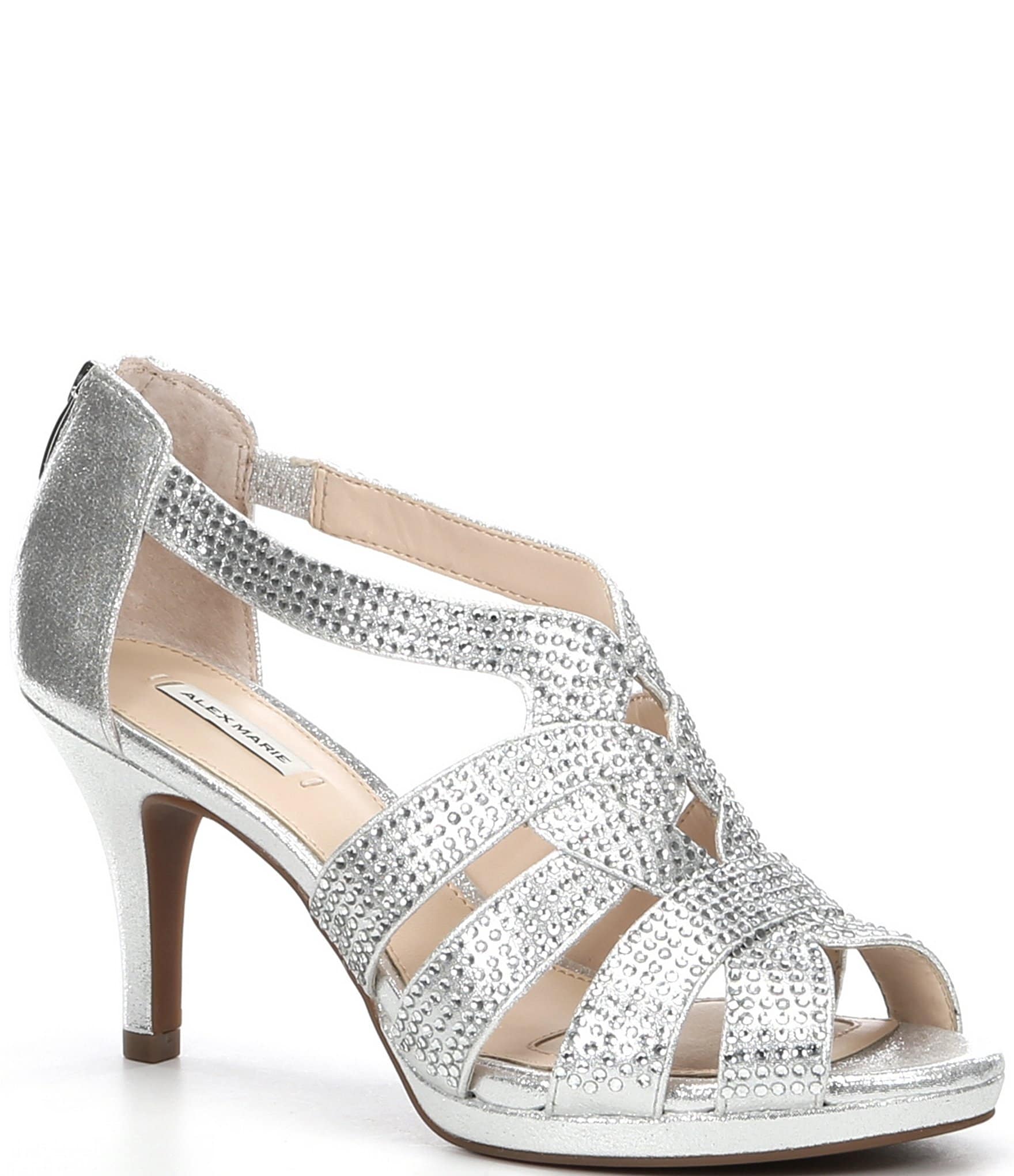 dillards silver dress shoes