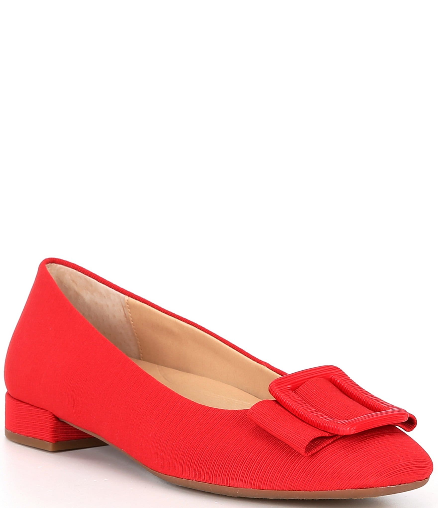 Womens red dress on sale flats