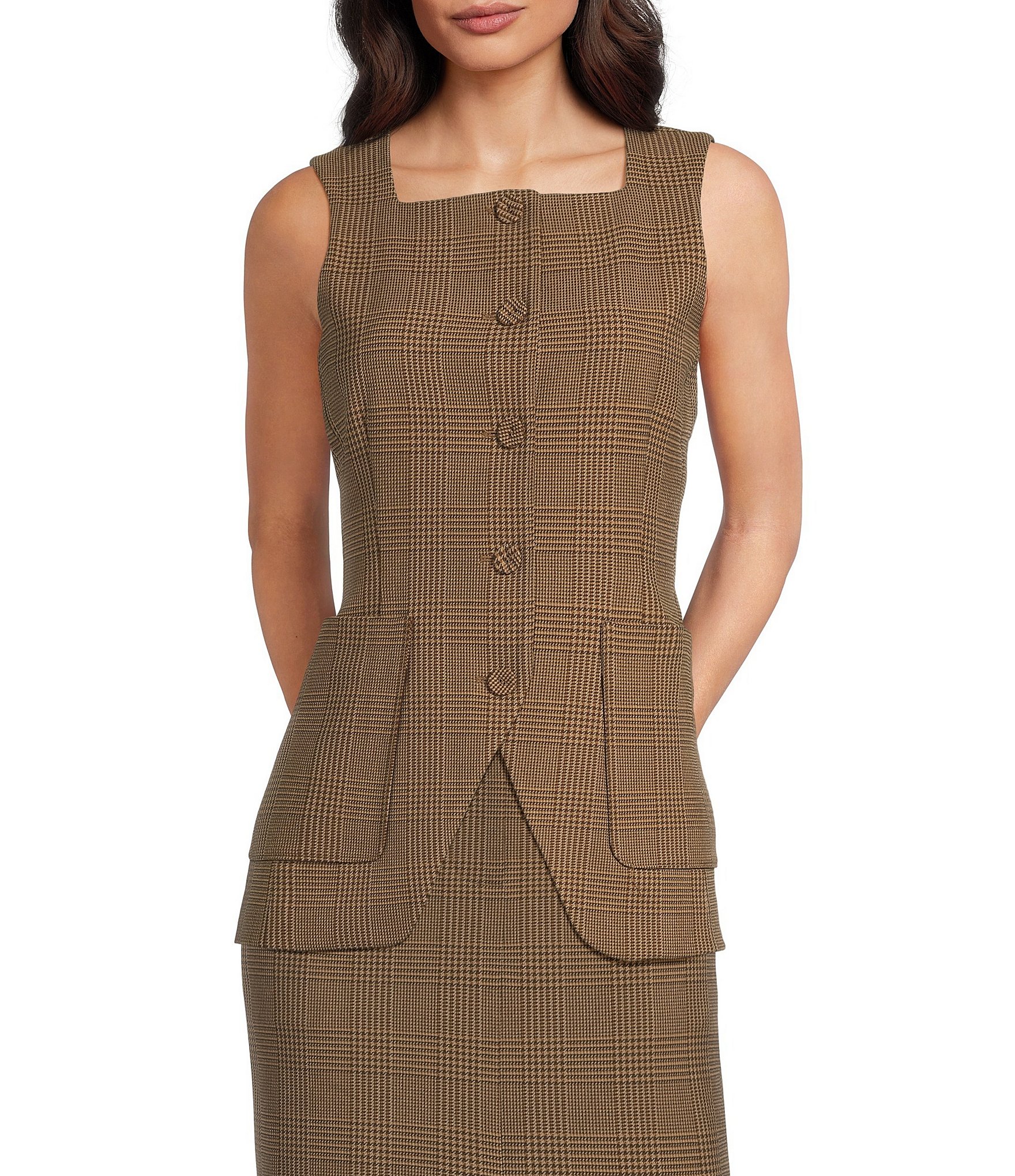 Alex Marie Nadia Anywhere, Everywhere Coordinating Square Neck Sleeveless Vest