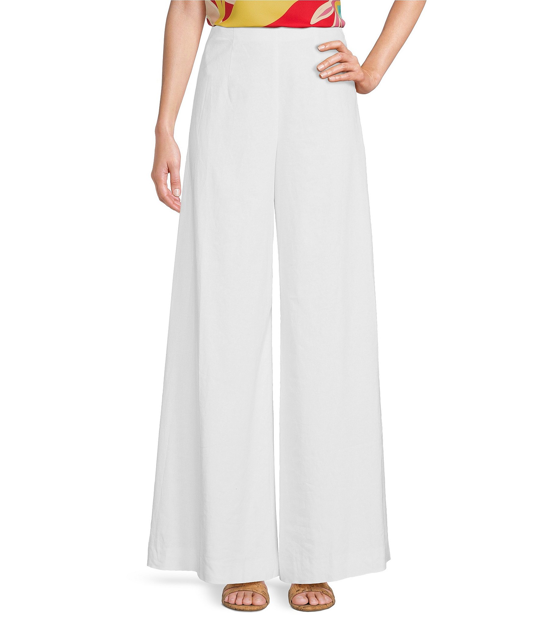 Alex Marie Natalie Wide Leg Linen Blend Pant | Dillard's