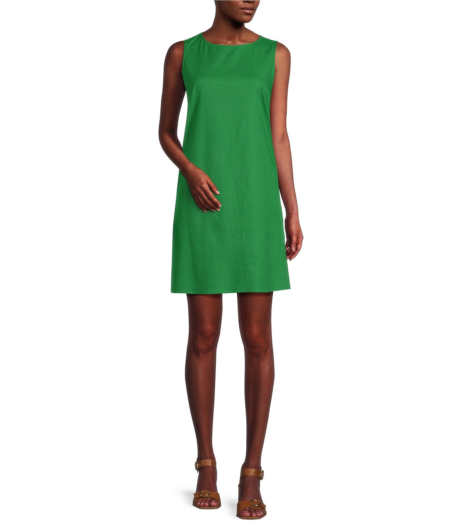 Alex Marie Nora Solid Sleeveless Shift Dress | Dillard's