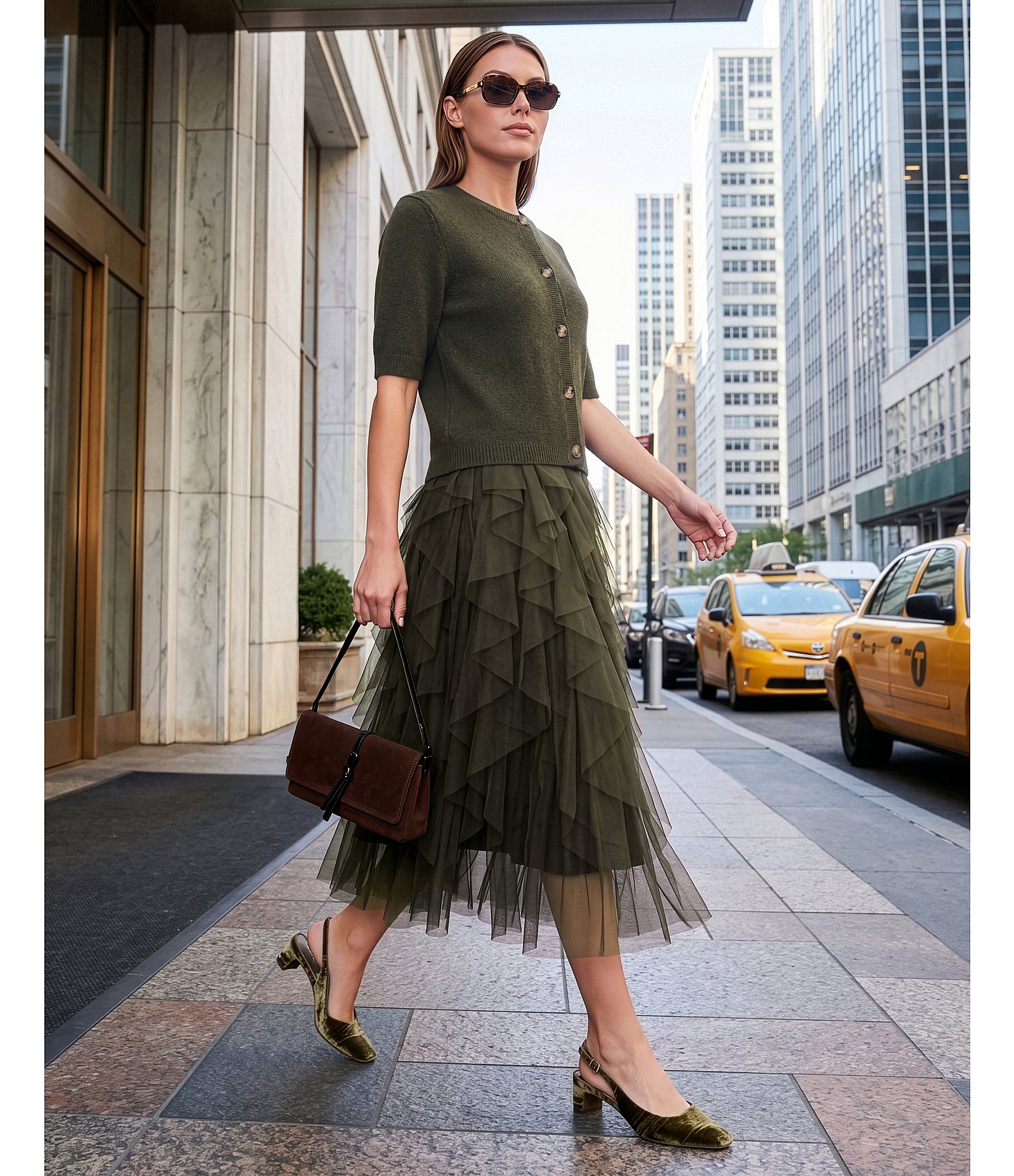 Alex Marie Rumi Velvet Slingback Pumps