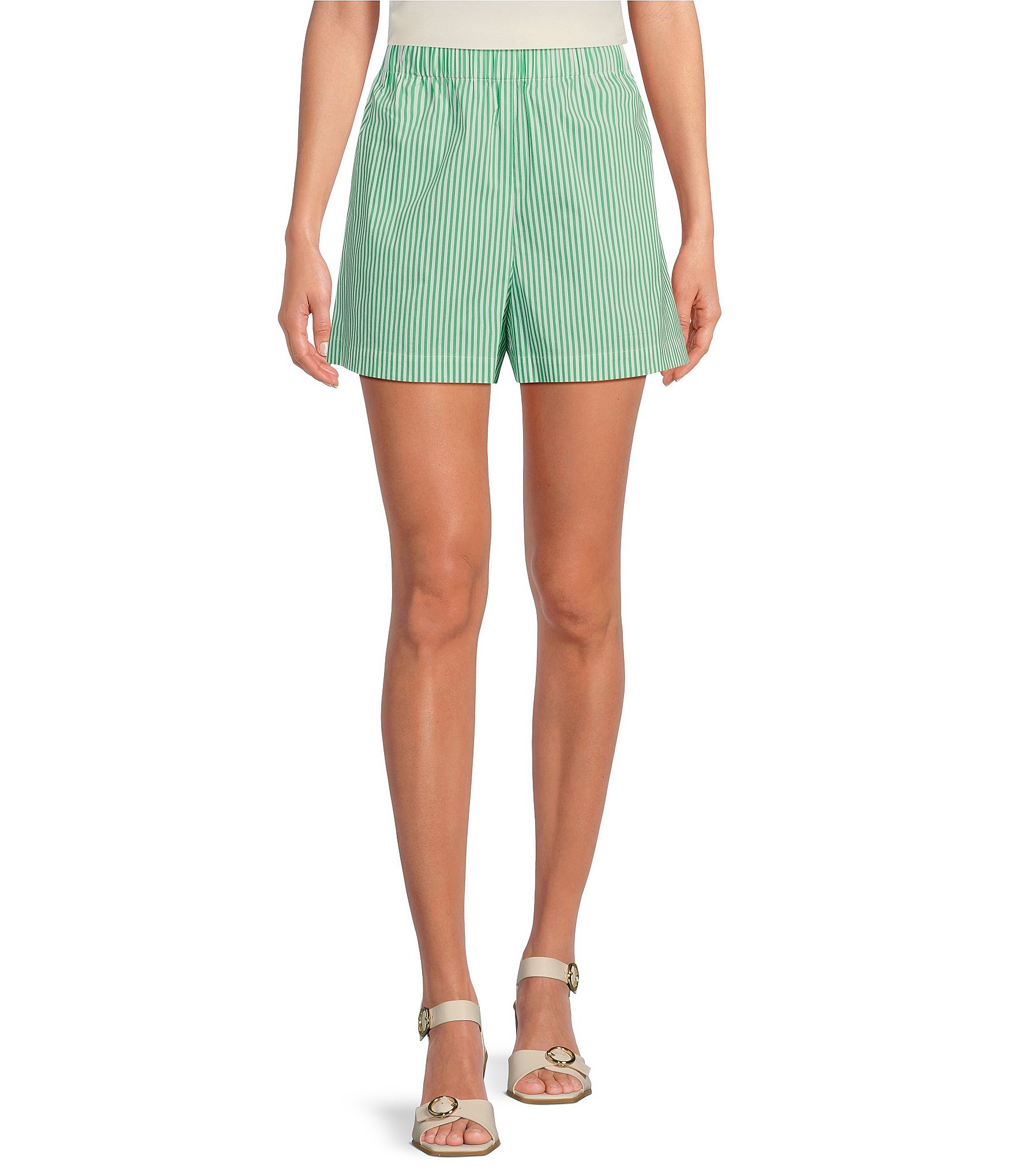 Alex Marie x Brrr° Layla Pin Stripe Coordinating Pull On Shorts | Dillard's