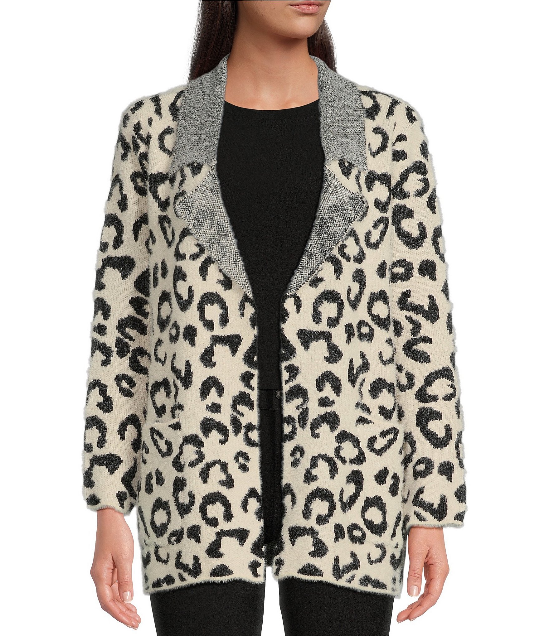 Dillards leopard clearance coat