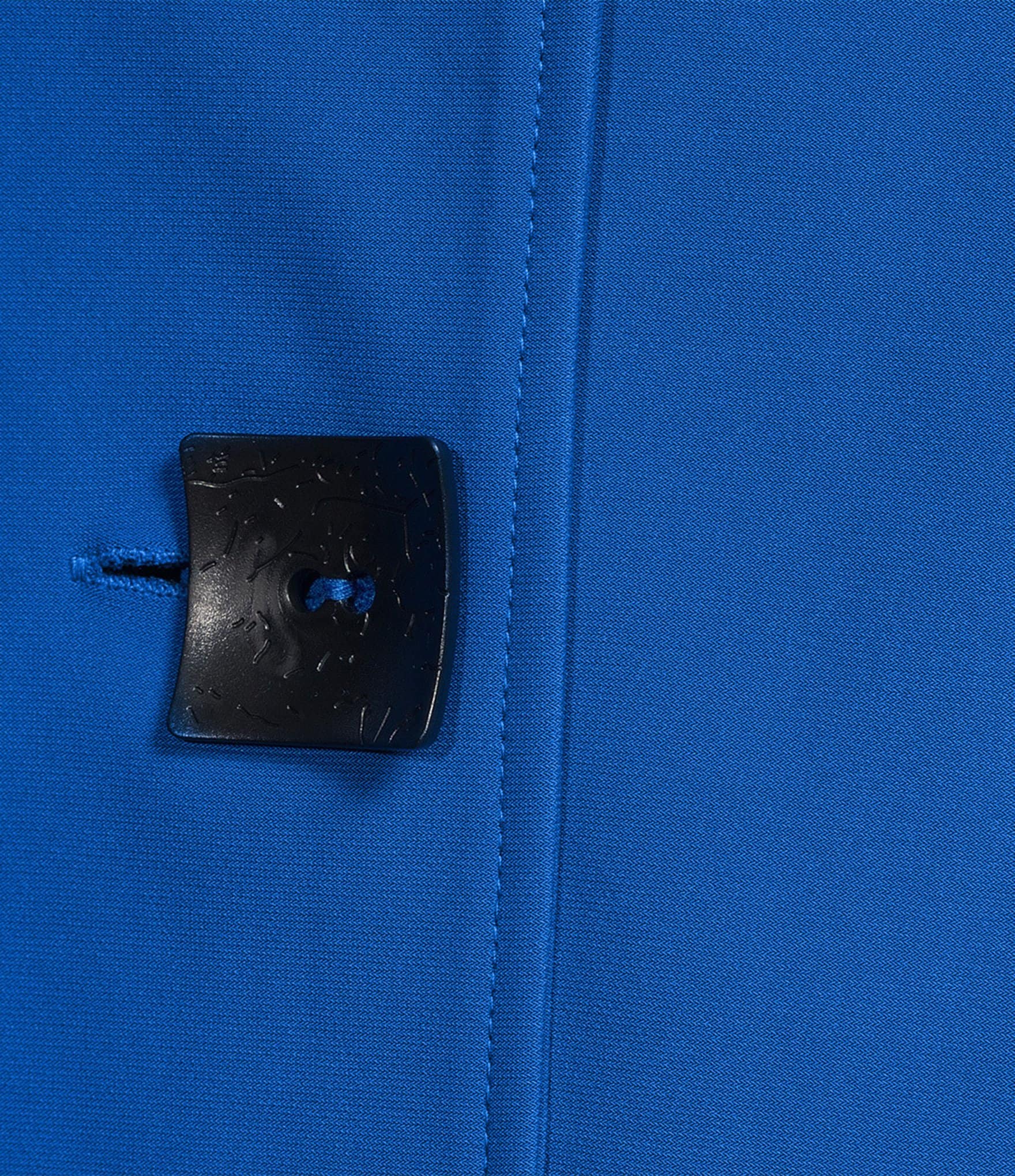 Ali Miles Stand Collar 3/4 Sleeve Hi-Low Hem Button-Front Jacket