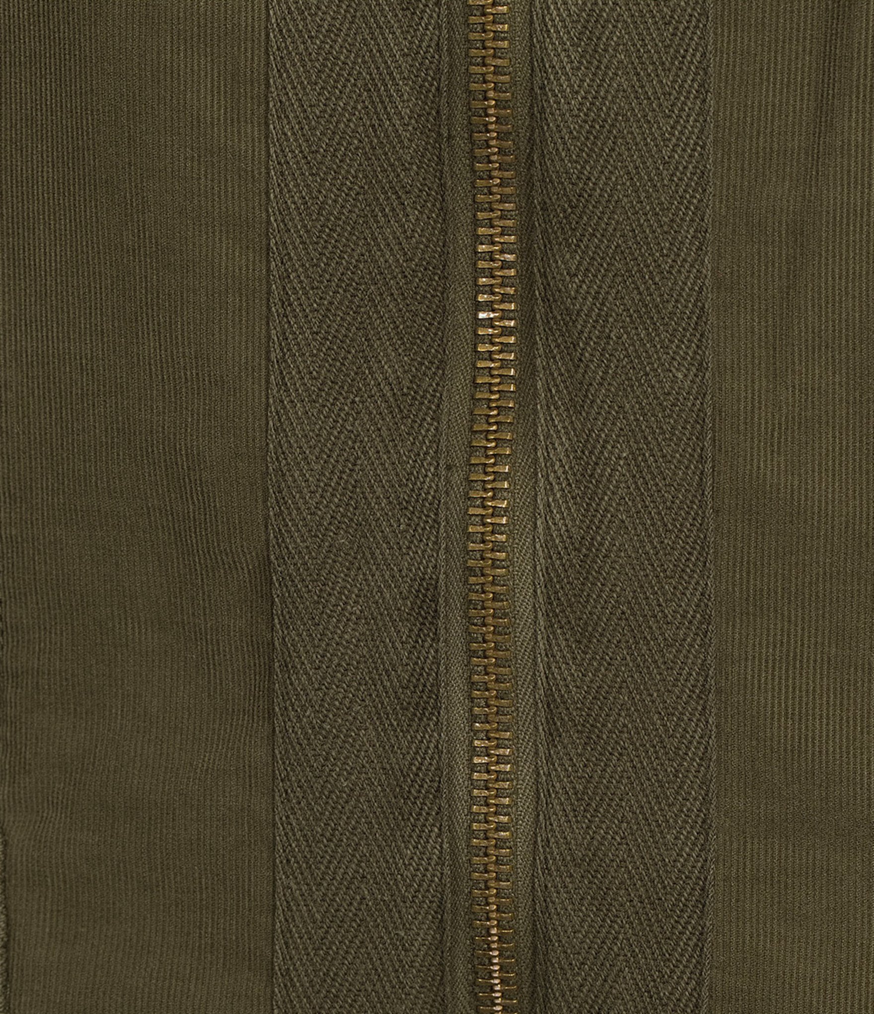 Ali Miles Woven Baby Corduroy Notch Collar Long Sleeve Zip Front Jacket