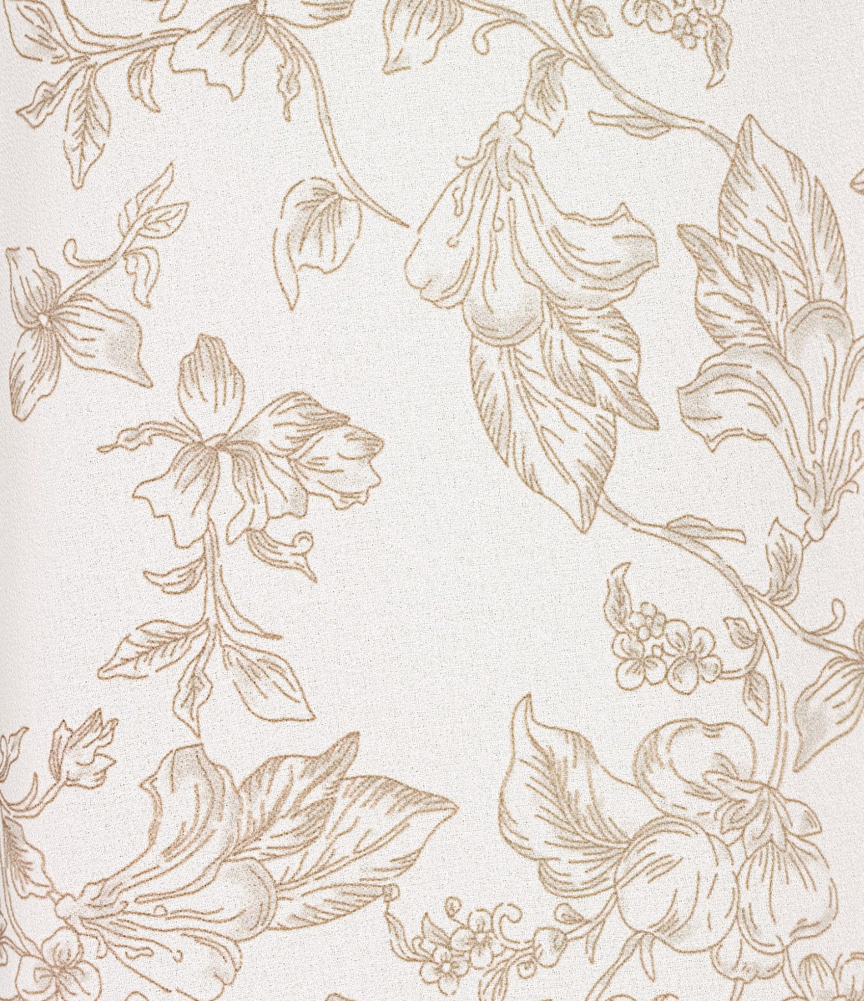 Ali Miles Woven Floral Lace Panel Insets Point Collar Long Roll-Tab Sleeve Button Front Tunic