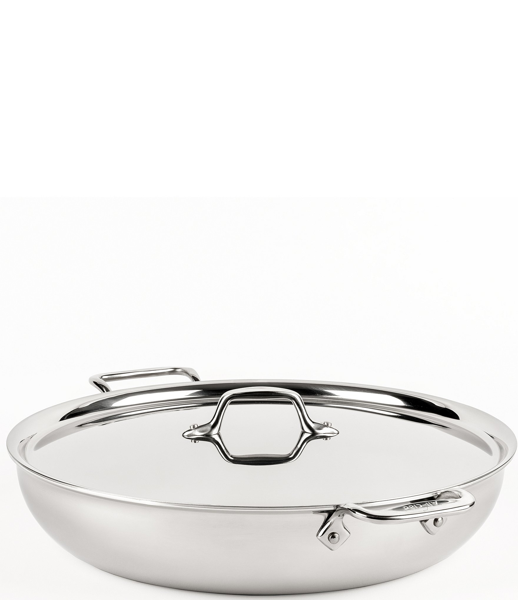 D3 Stainless Everyday 3-ply Bonded Cookware, Rondeau Pan with lid, 8 quart