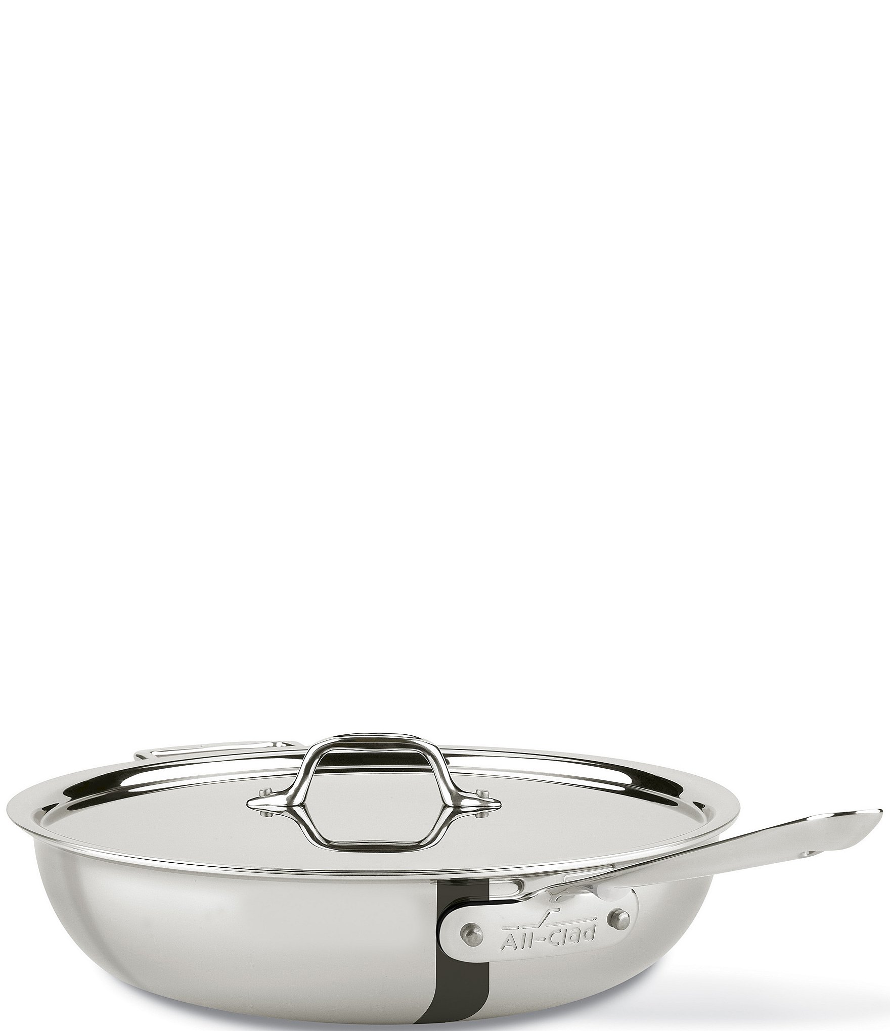All-Clad D3 Stainless Steel Covered Sauté Pan