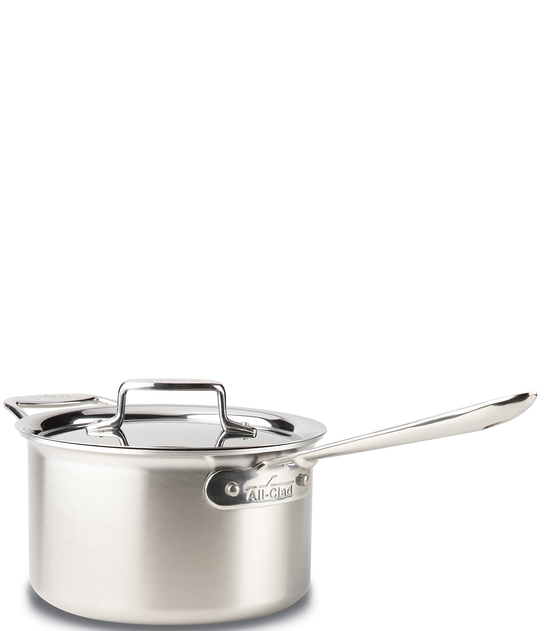 All-Clad D5 Brushed Stainless Steel 5-Ply Bonded Cookware Sauce Pan ...