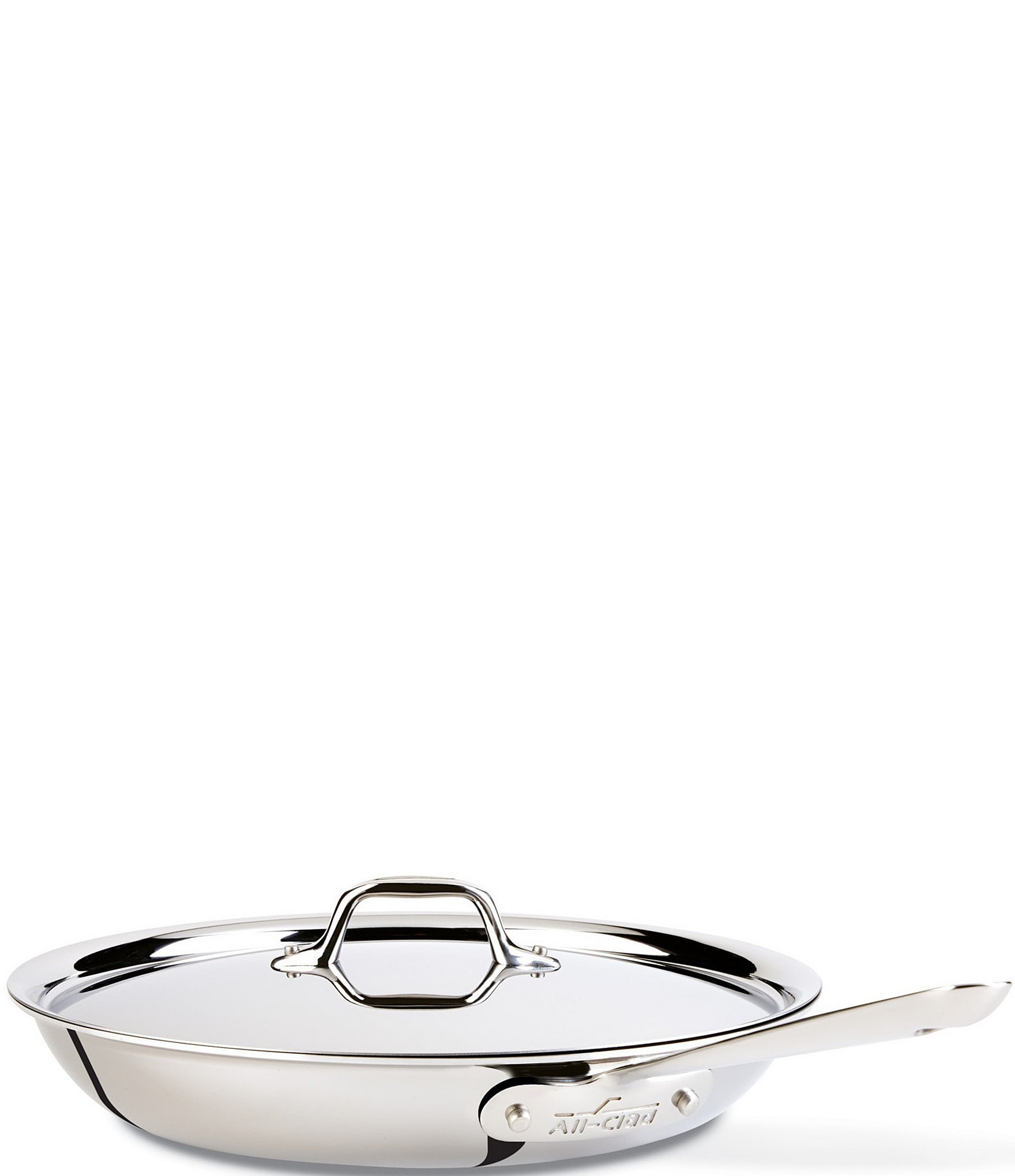 All-Clad Fry Pan Set with Lids - d3 Stainless Steel 10 & 12